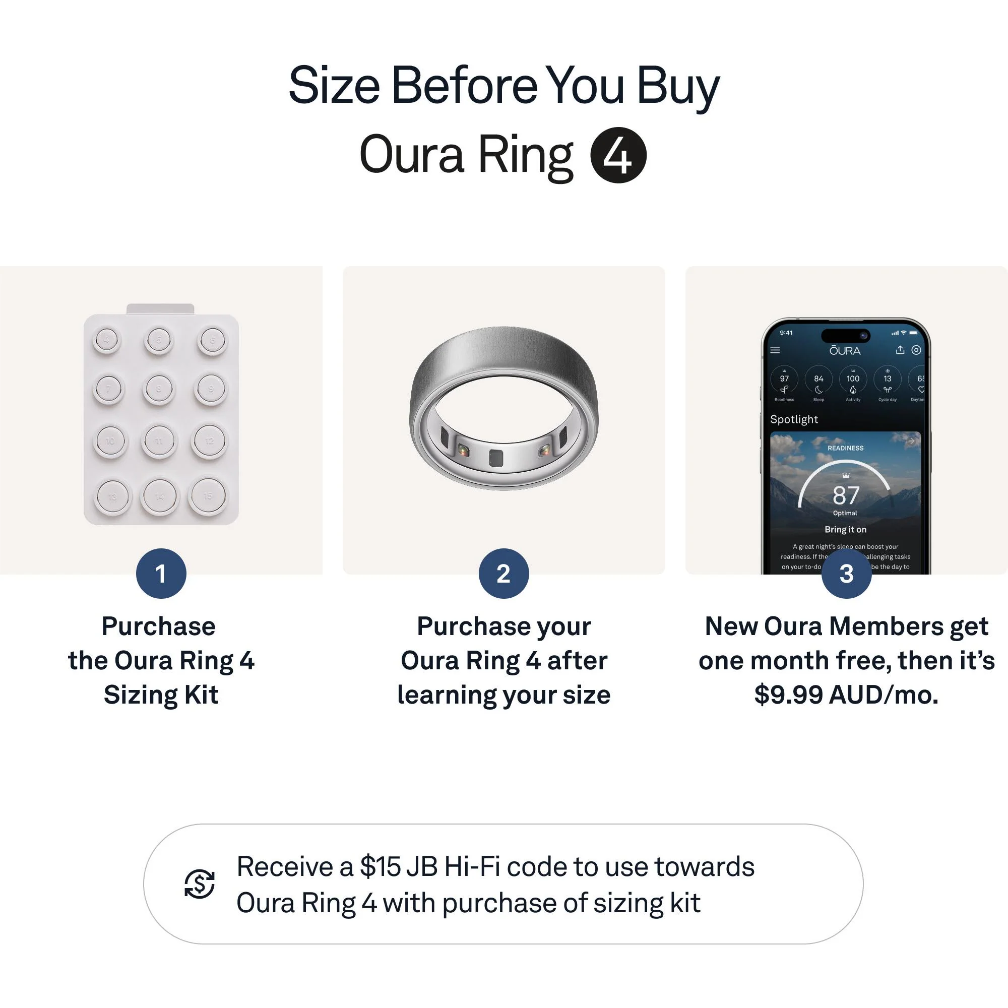 Oura Ring 4 [Size 13] (Brushed Silver) - Image 4