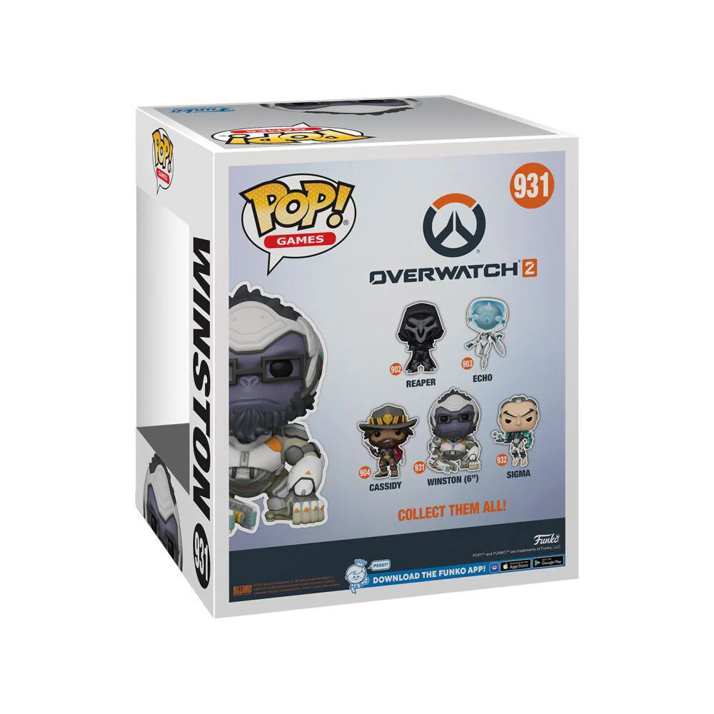 Overwatch 2 Winston Pop Bobblehead Collectible Vinyl Figure/Figurine 6" - Image 3