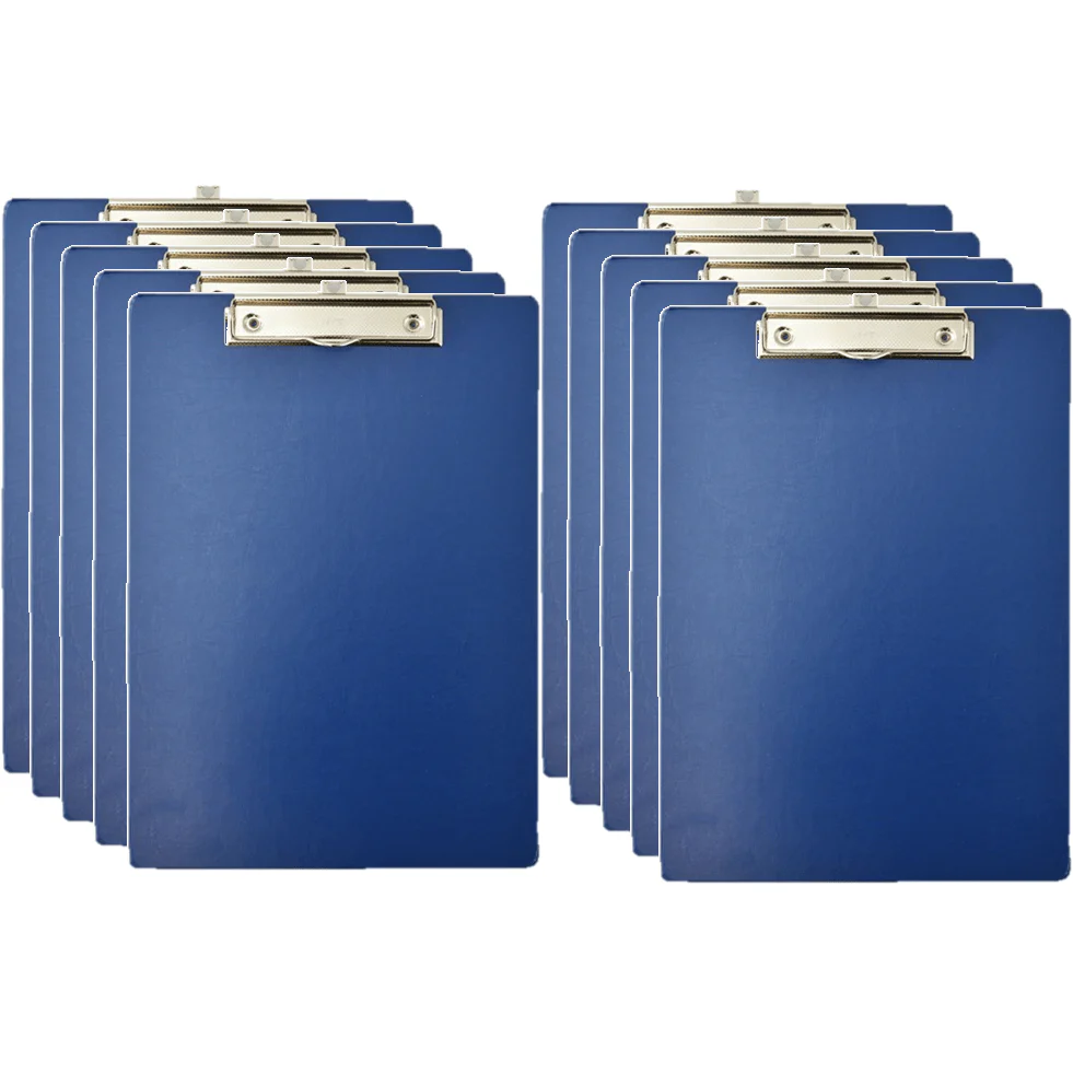 Pack 10 Bantex Clipboard A4 Blue Bulk