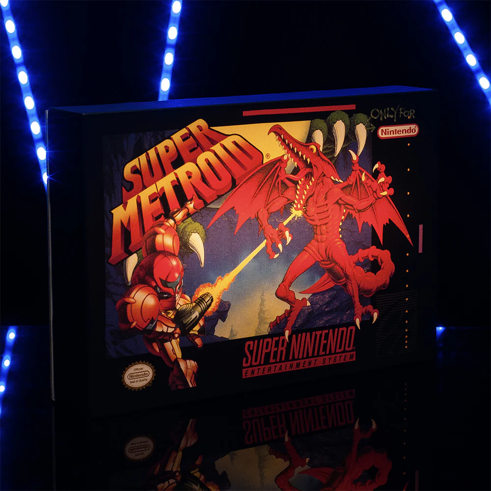 Paladone 30cm Super Metroid Luminart Kids Wall Decor Lamp - Image 2