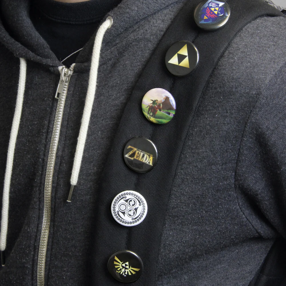 Paladone 6-Pieces 3.2cm The Legend of Zelda Pin Badges Bags - Image 3