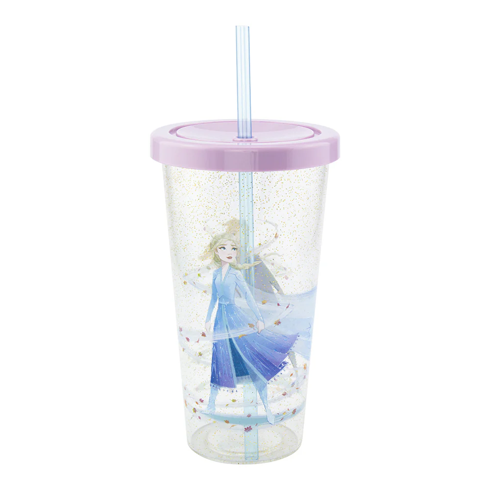 Paladone 600ml Frozen 2 Cup Kids/Children Travel Drinking Tumbler with Lid & Straw - Image 2