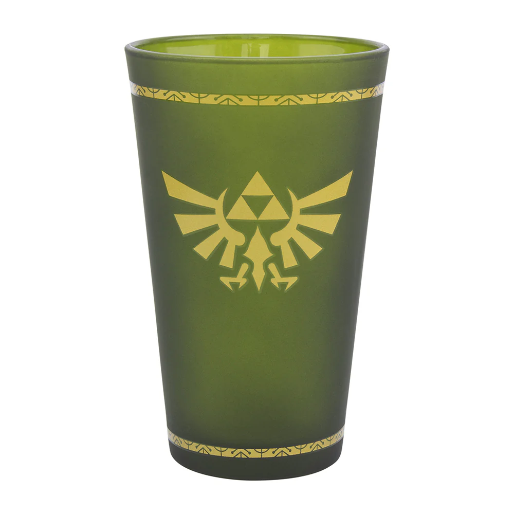 Paladone Zelda Hyrule Crest Glass 450ml (Green) - Image 2