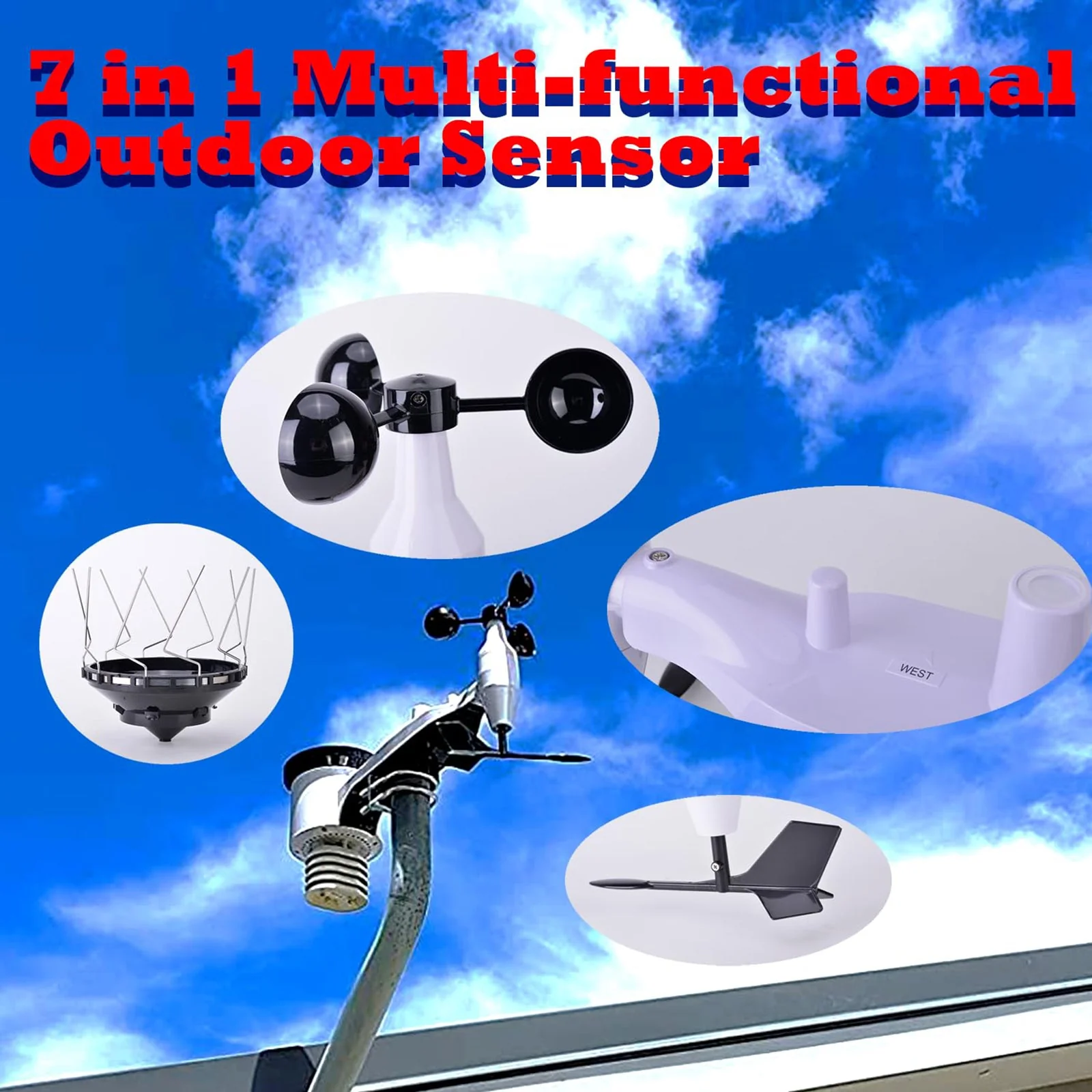 PanTech Gen3 PT-WS3900 IoT Solar Powered WiFi Wireless Weather Station 7.5" Display - Image 4