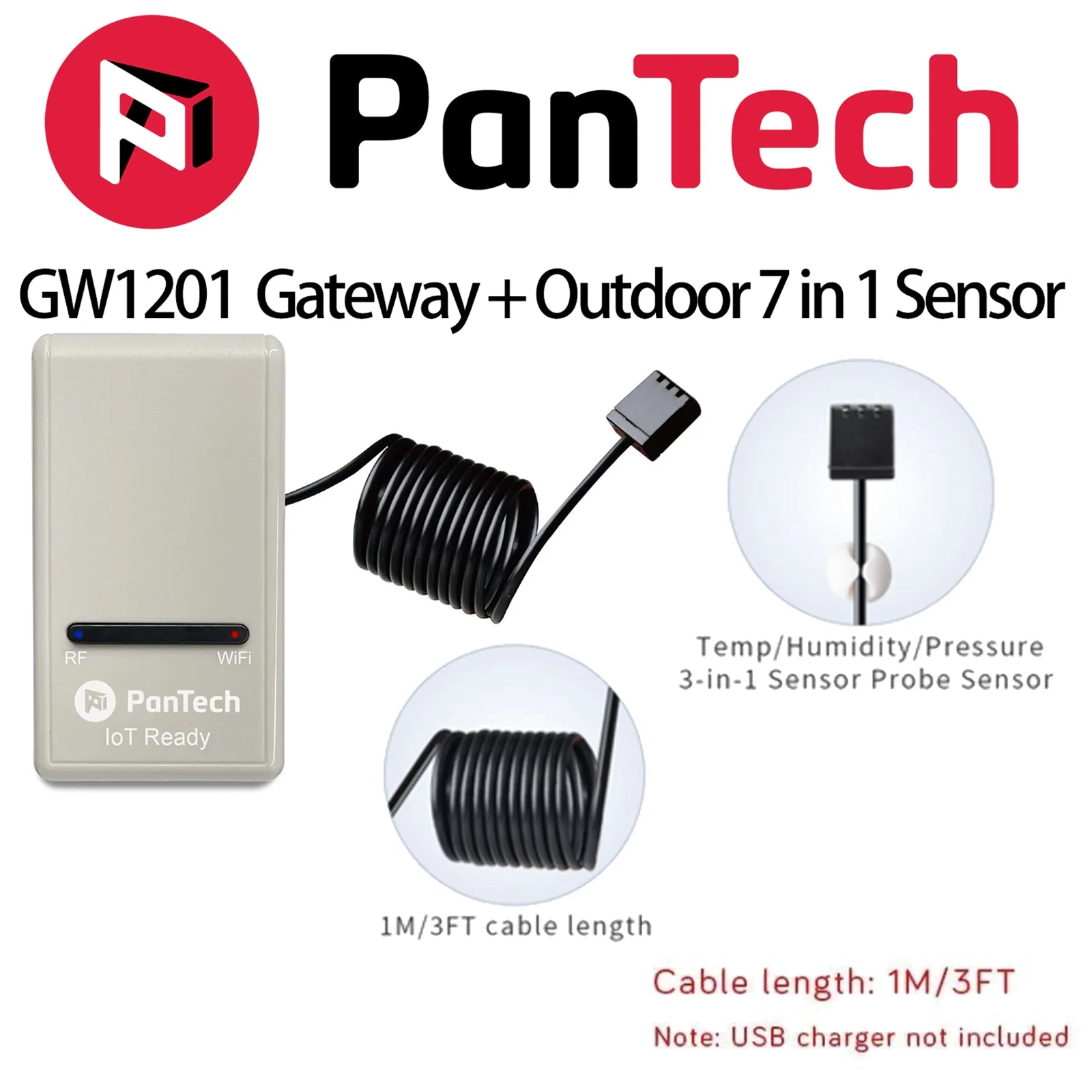 PanTech Gen3 SE IoT PT-GW1201 Solar Powered WiFi Wireless Weather Station - Image 2