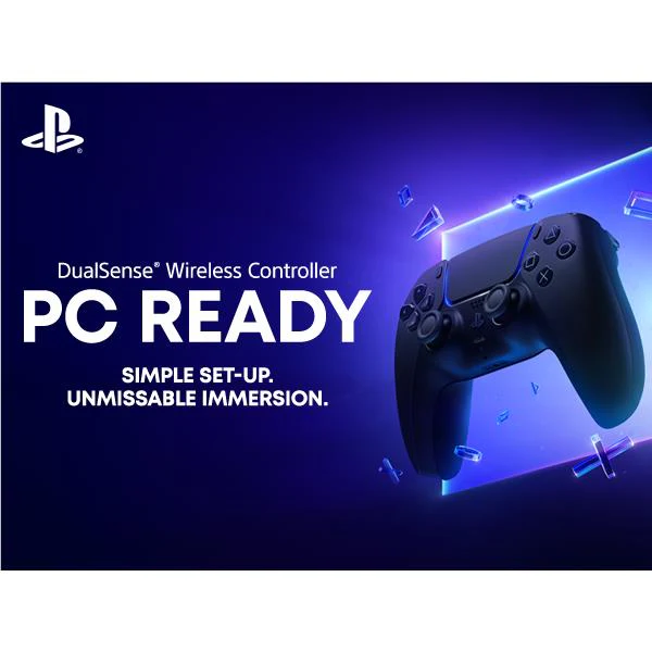 PC DualSense Wireless Controller + USB Cable (Midnight Black) - Image 3