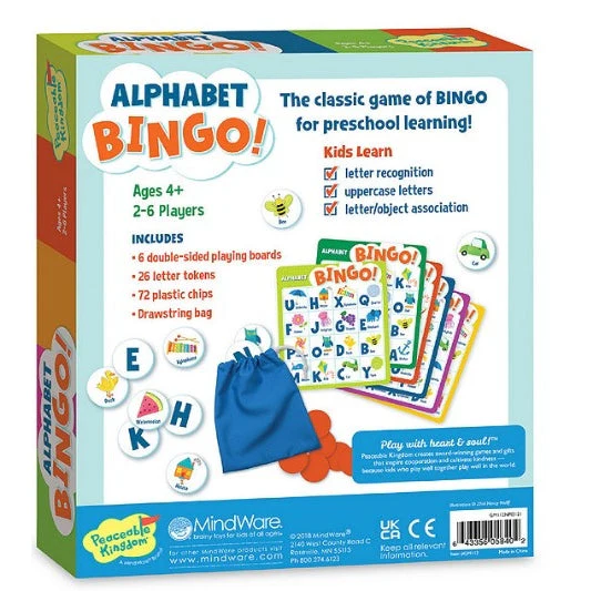 Peaceable Kingdom Alphabet Bingo! Game - Image 2