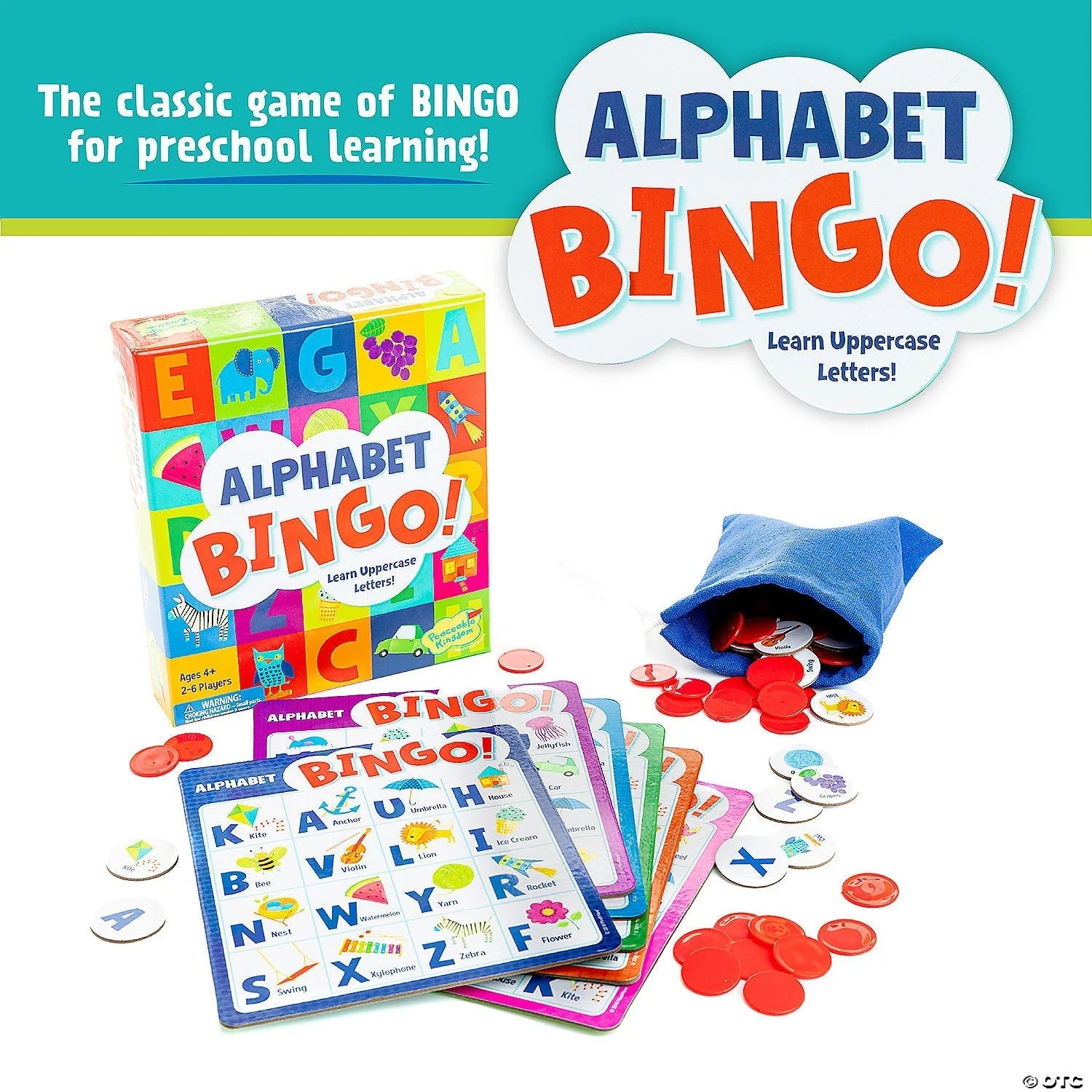 Peaceable Kingdom Alphabet Bingo! Game - Image 3