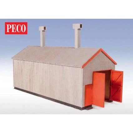 Peco OO/HO Corrugated Iron Engine Shed Laser Cut Kit - Image 2