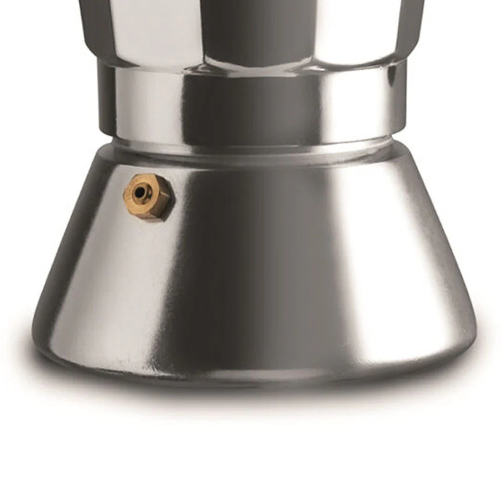 Pezzetti Bellexpress Aluminium 6-Cup Stovetop Induction Coffee Maker Silver - Image 3