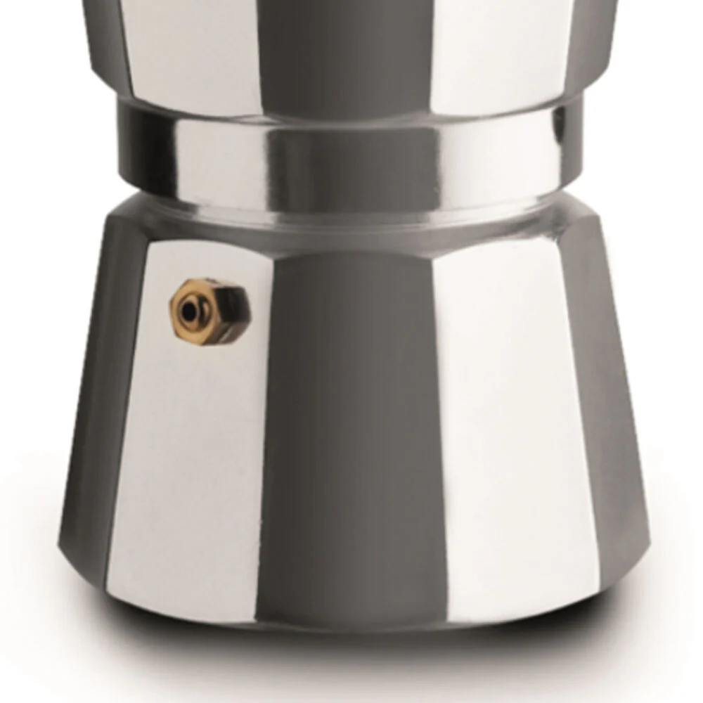 Pezzetti Italexpress Cafetiere 3-Cup Espresso Stovetop Coffee Maker Silver - Image 3