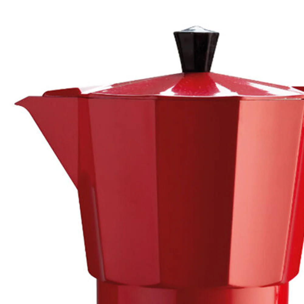 Pezzetti Italexpress Cafetiere 6-Cup Espresso Stovetop Coffee Maker Red - Image 2