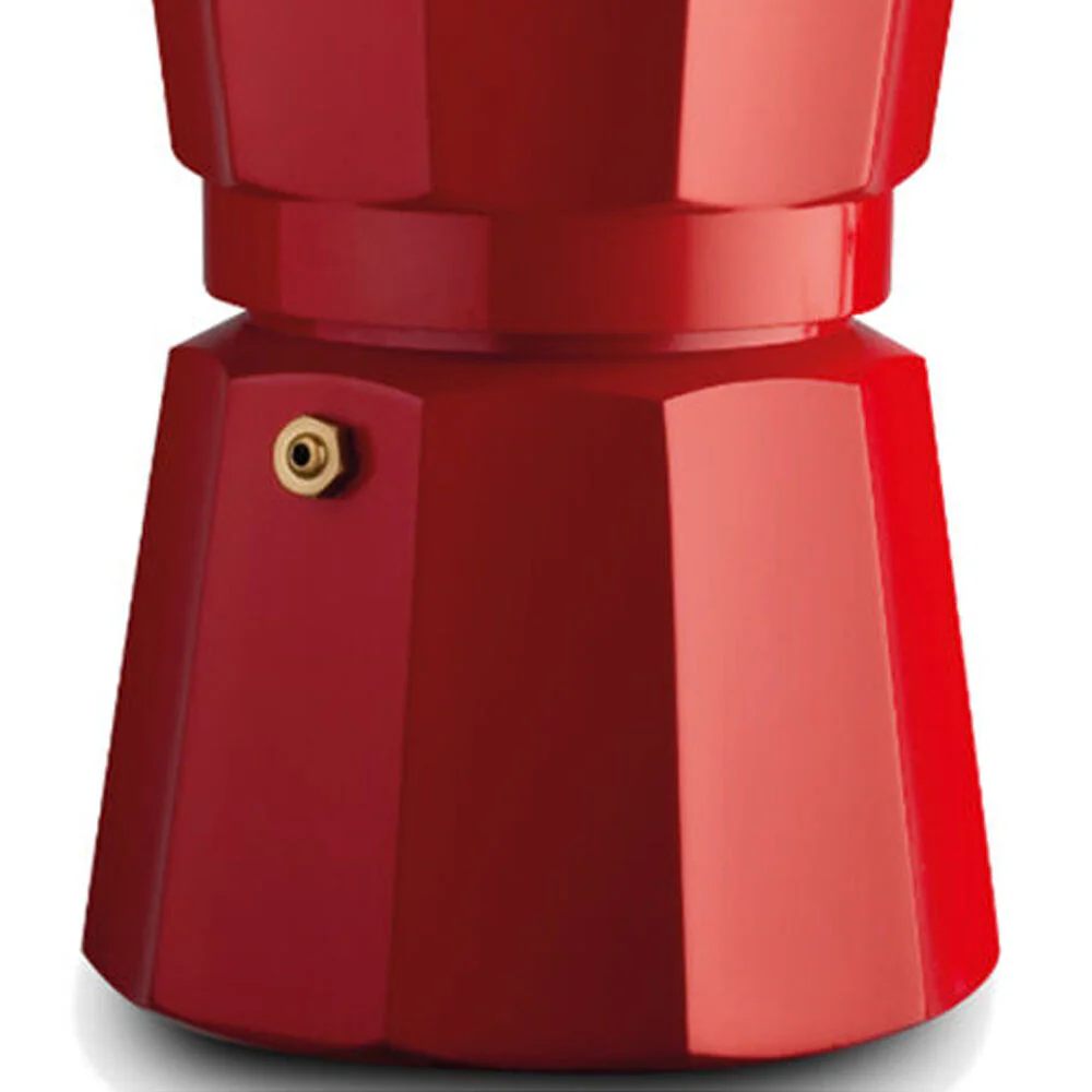 Pezzetti Italexpress Cafetiere 6-Cup Espresso Stovetop Coffee Maker Red - Image 3