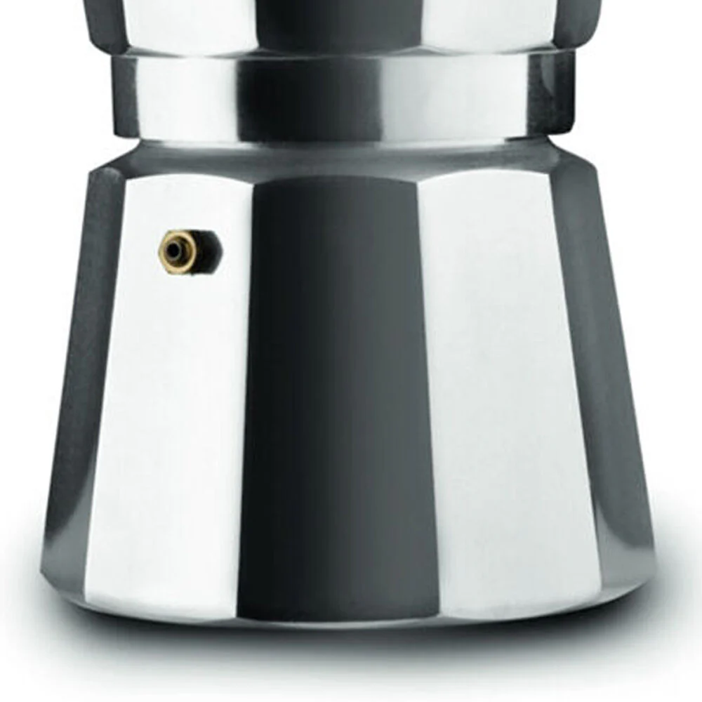 Pezzetti Italexpress Cafetiere 6-Cup Espresso Stovetop Coffee Maker Silver - Image 3