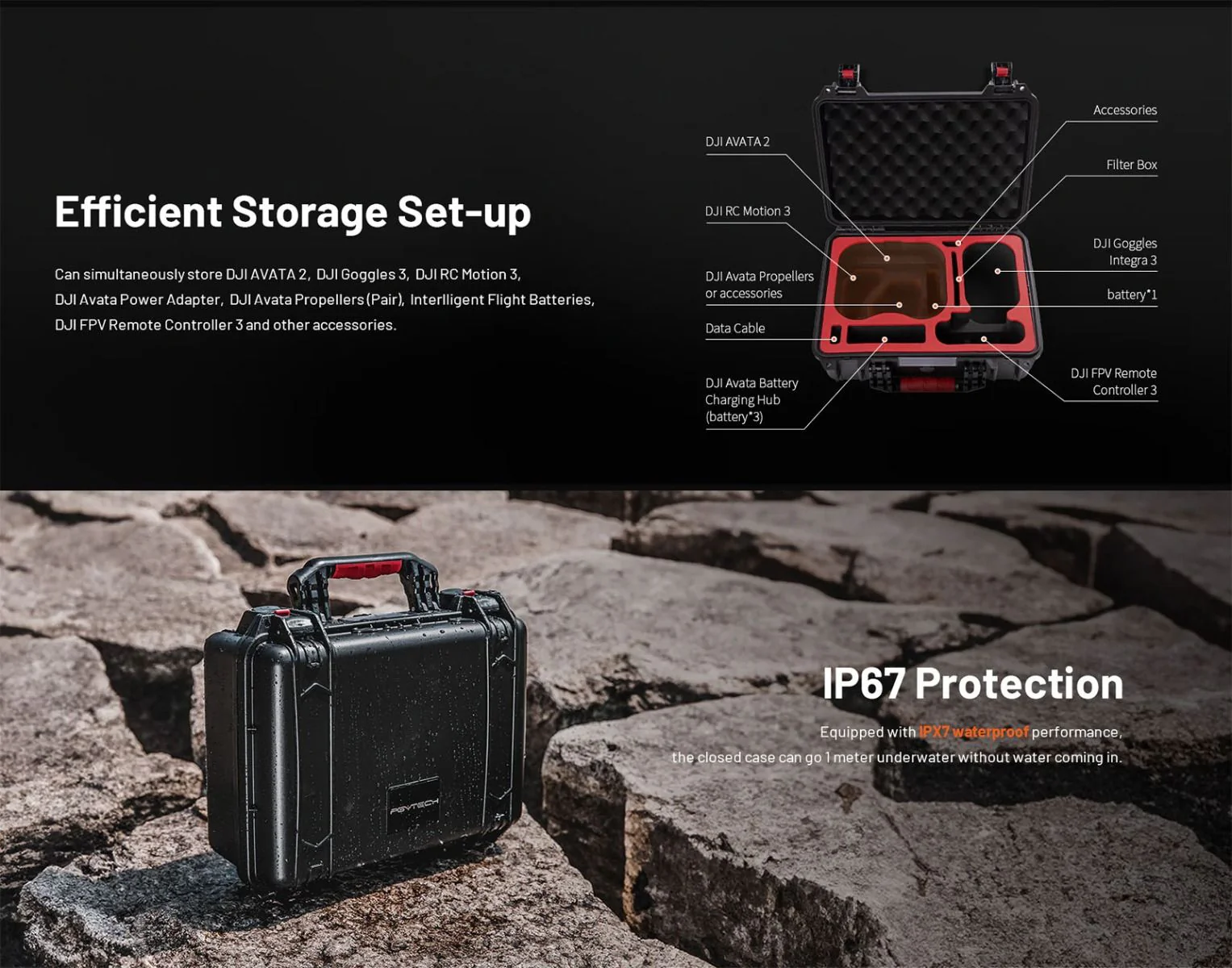 PGYTECH Safety Carrying Case for DJI Avata 2 - Image 3