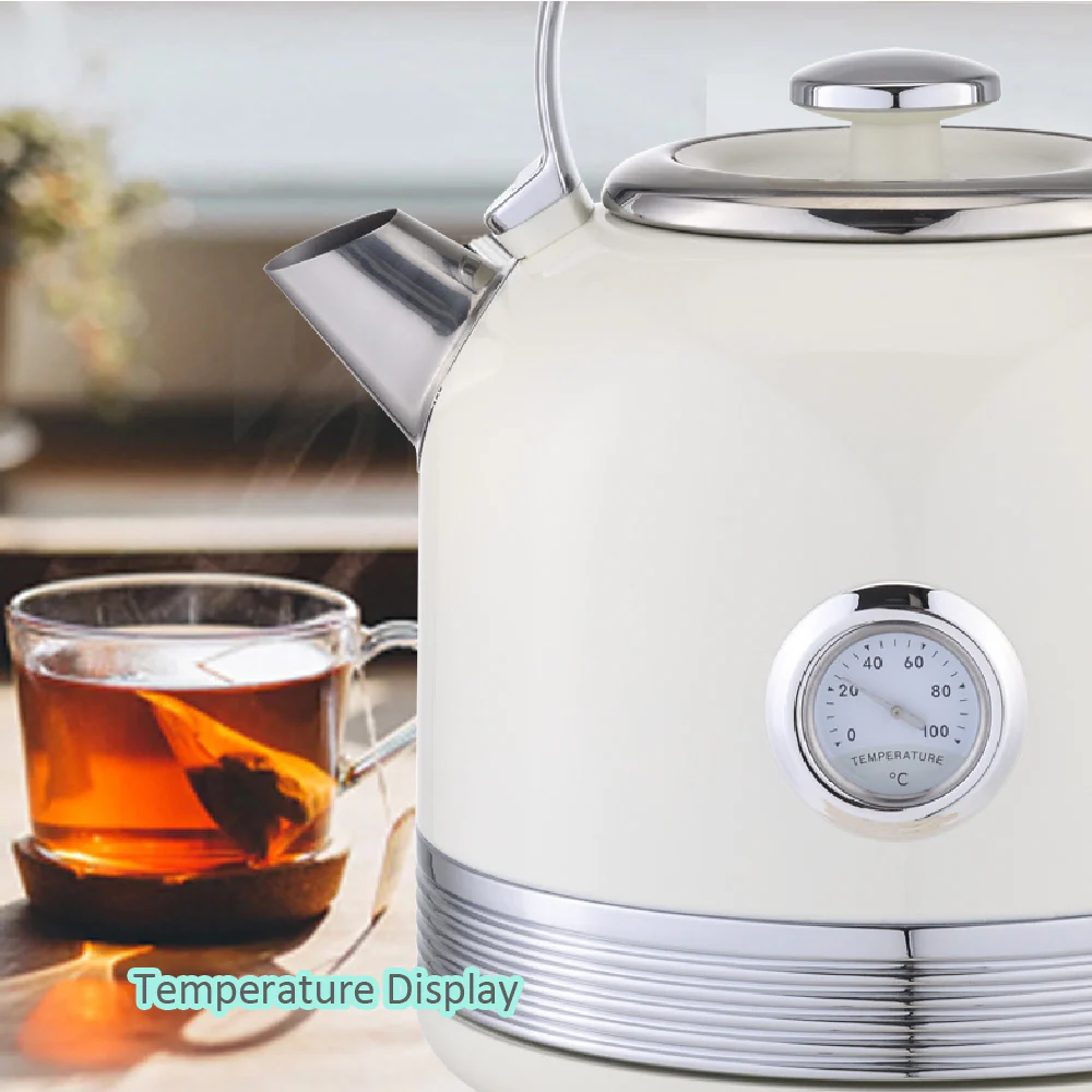 Philex 240V Cordless Stainless Steel Electric Kettle (White) - Image 6