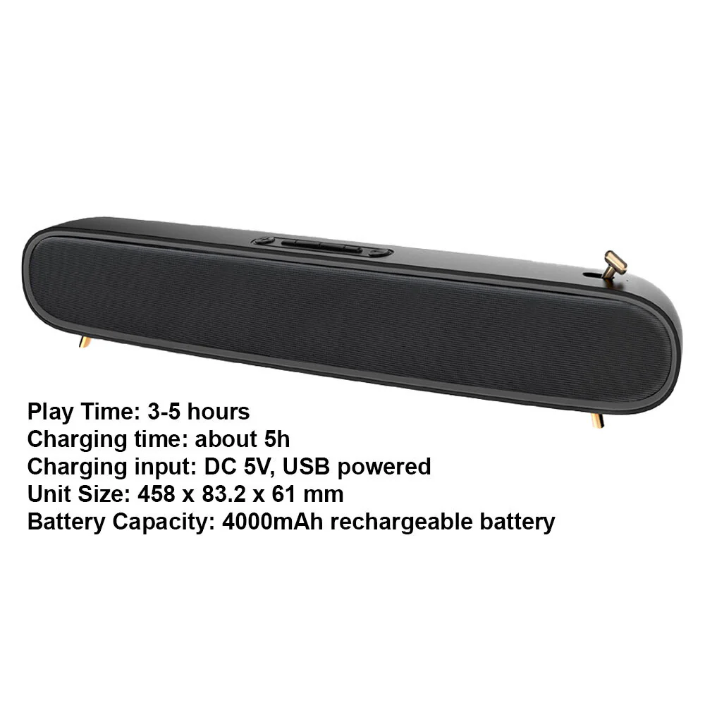 Philex Cinematic Bluetooth Speaker (Black) - Image 2