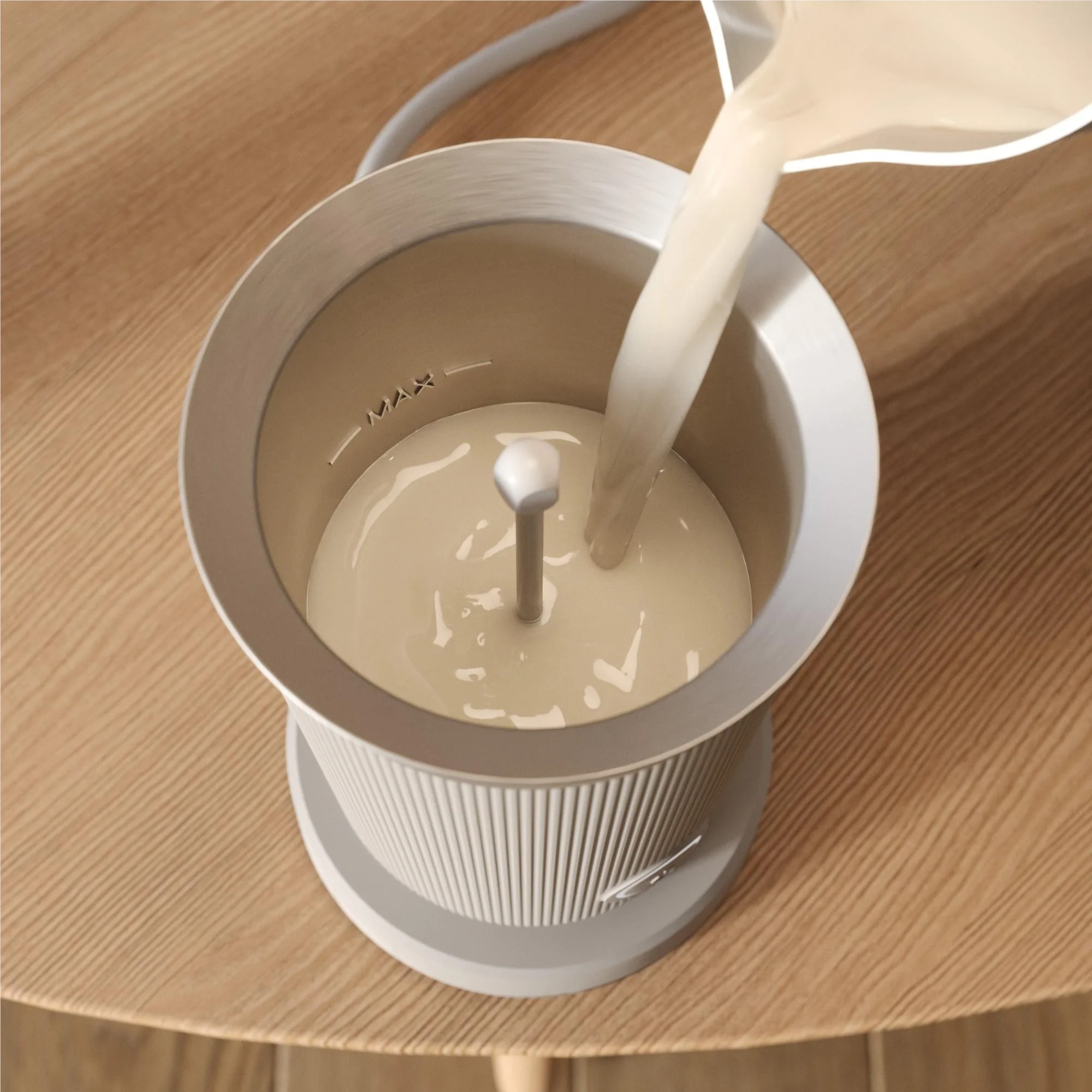 Philips Baristina Hot & Cold Milk Frother (Cloud White) - Image 4