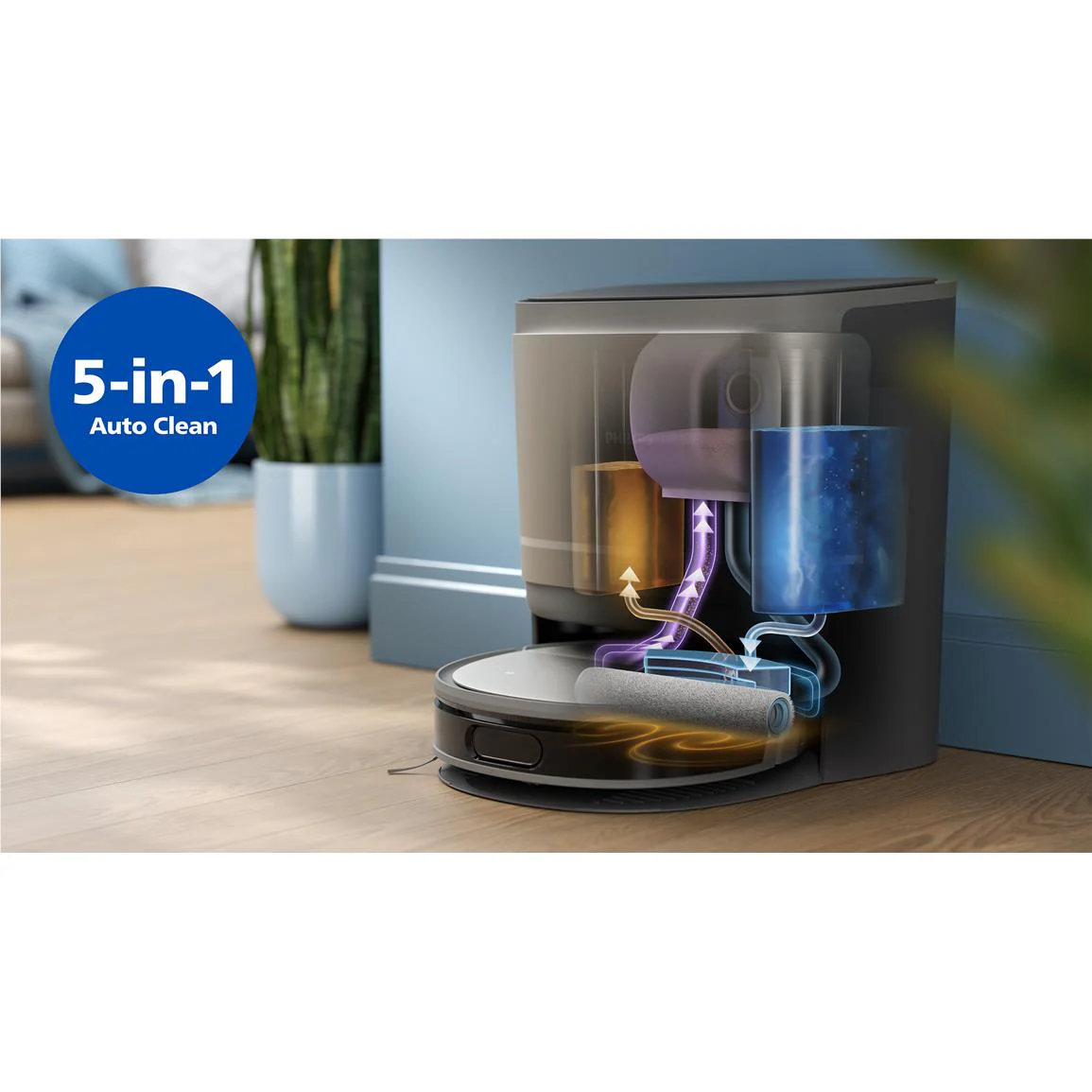 Philips Homerun 9000 Series Vacuum & Wash Robotic Vac - Image 5