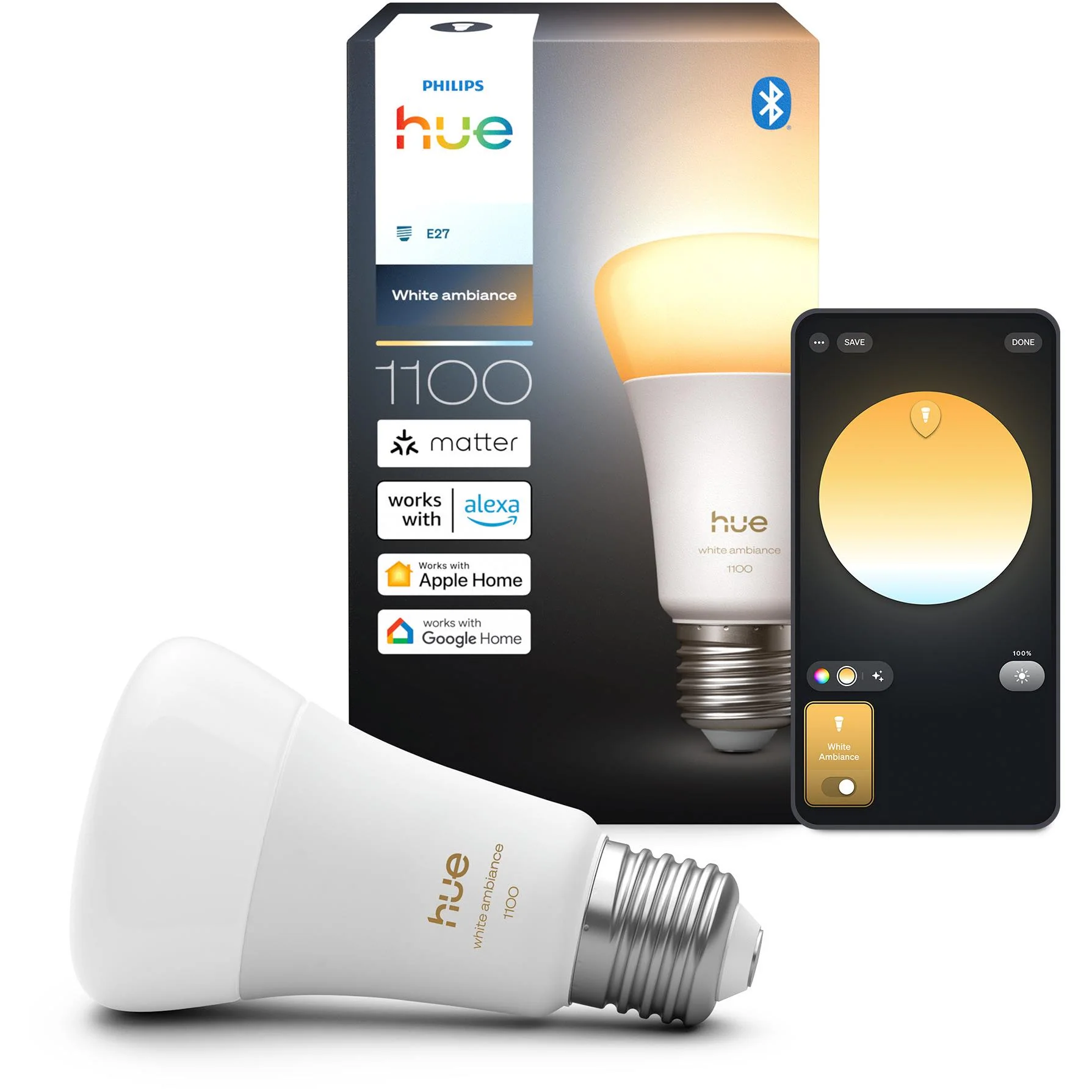 Philips Hue 100W A67 Colour Bulb (E27) - Image 2