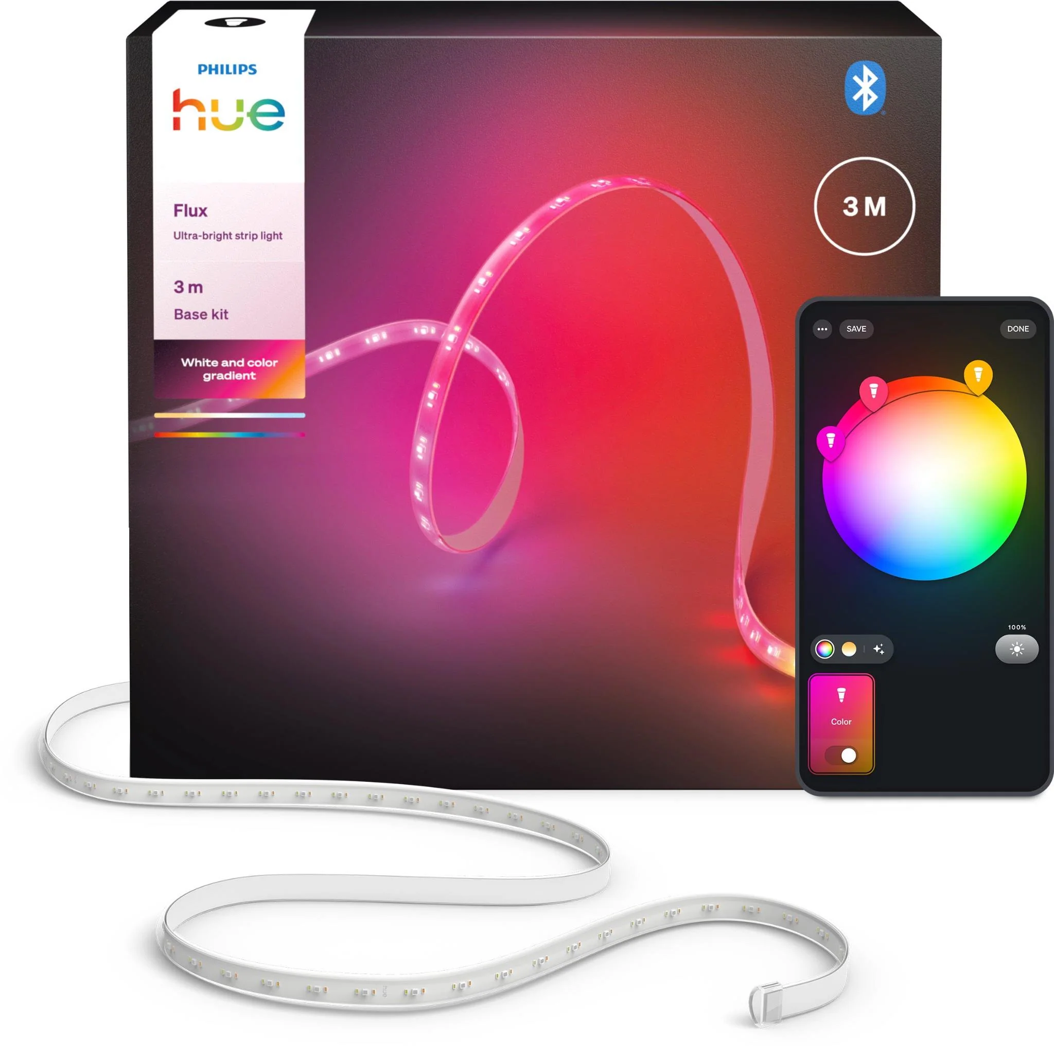 Philips Hue Flux Ultra-Bright Strip Light (3m) - Image 2