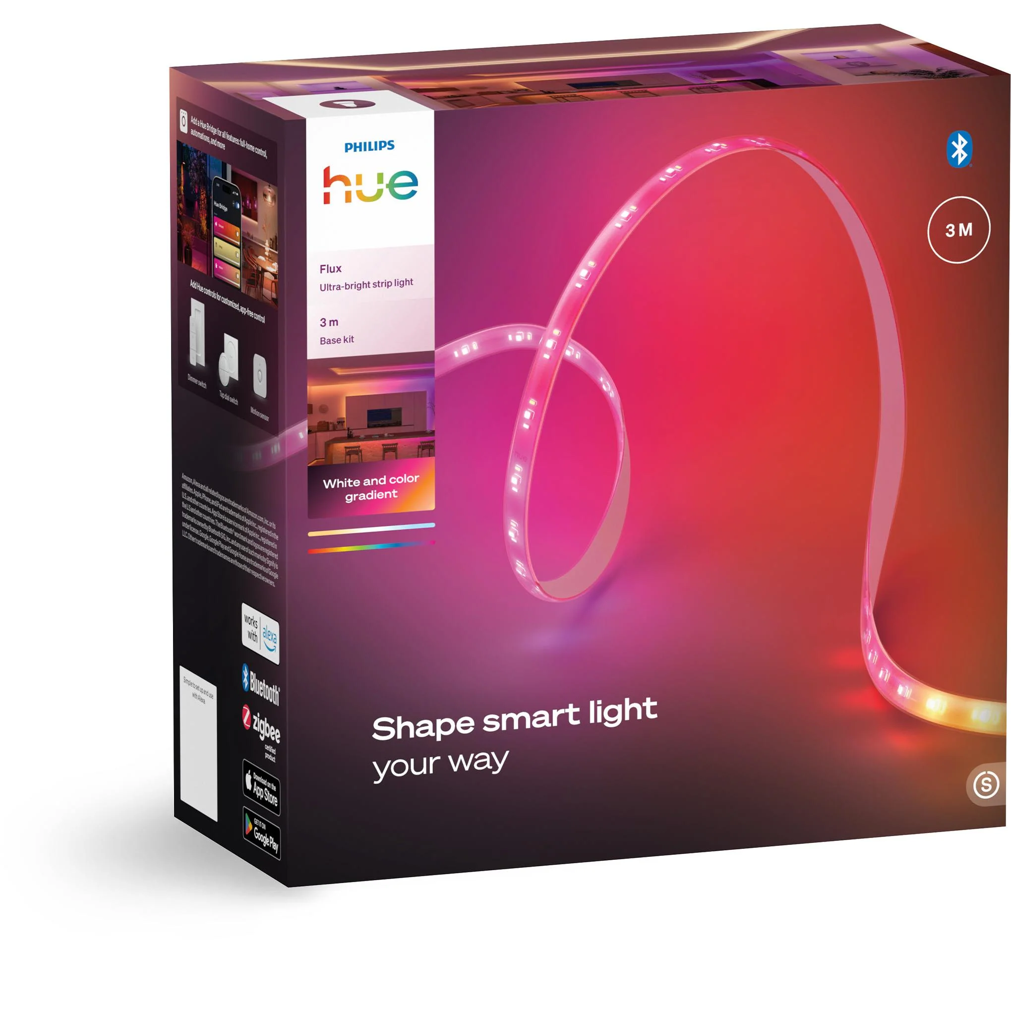 Philips Hue Flux Ultra-Bright Strip Light (3m) - Image 3