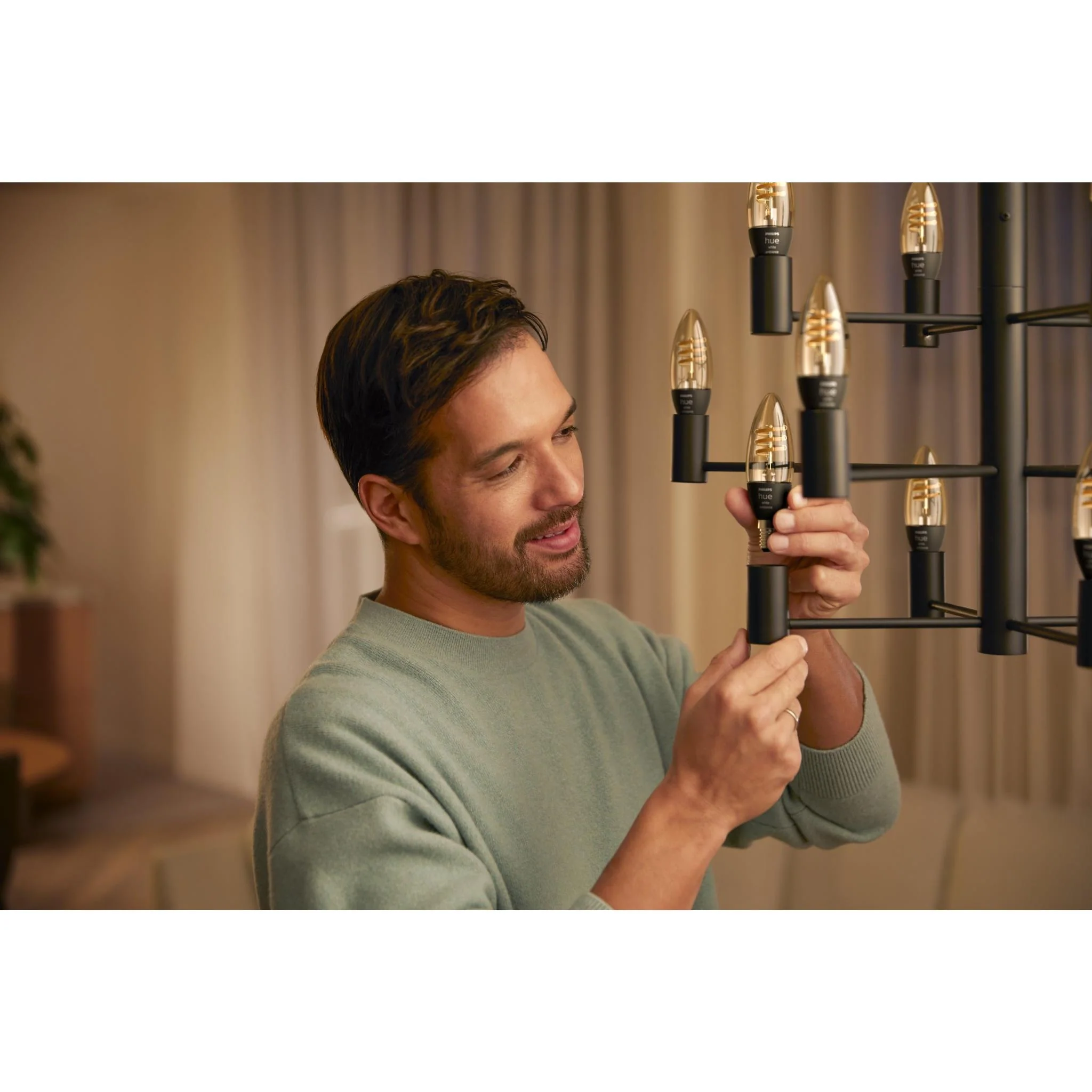 Philips Hue White Ambience Filament E14 Bluetooth Bulb - Image 5