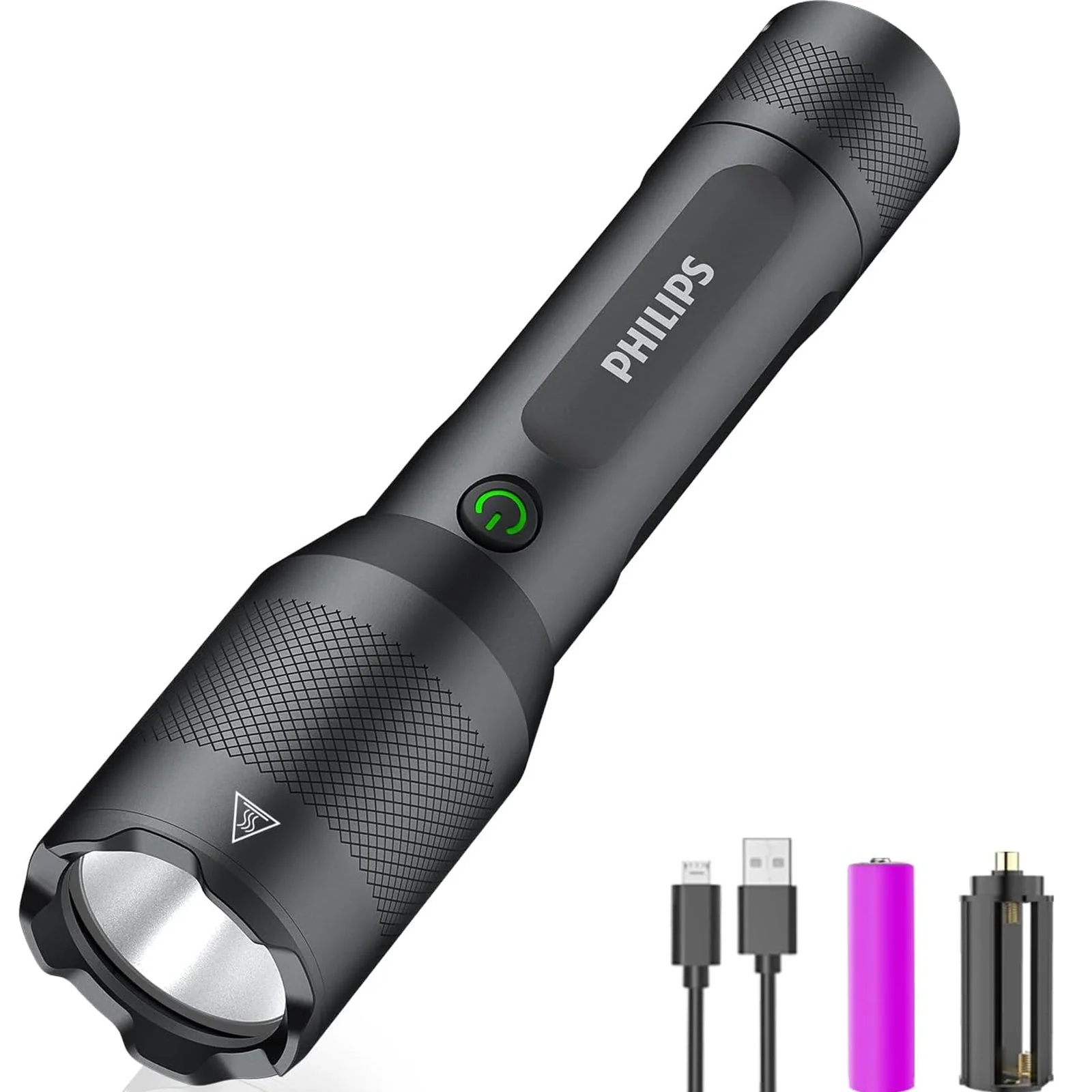 Philips SFL5805R Rechargeable LED Flashlight 1200 Lumens (Black) - Image 10
