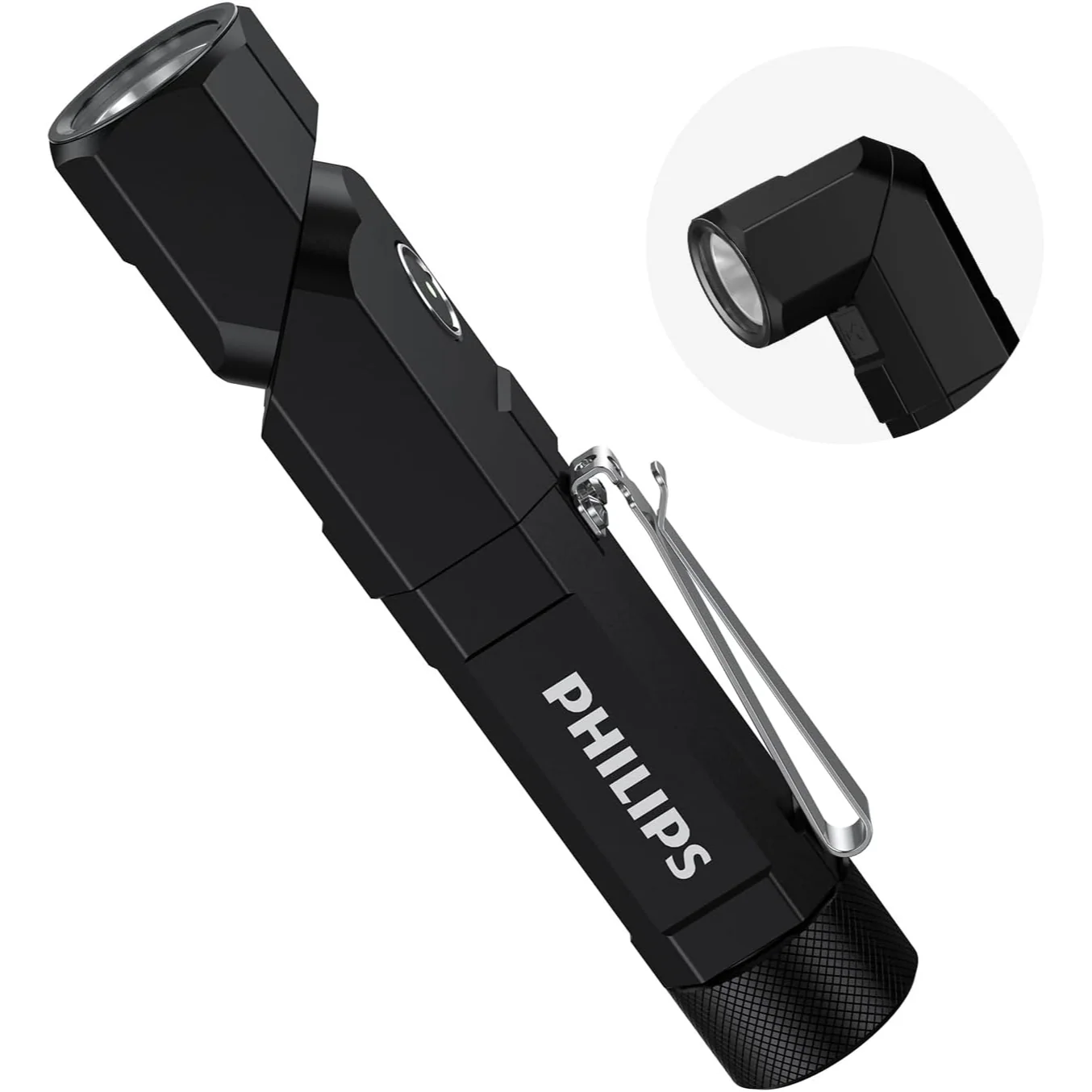 Philips SFL5806BL 1000 Lumens Compact LED Flashlight (Black) - Image 2
