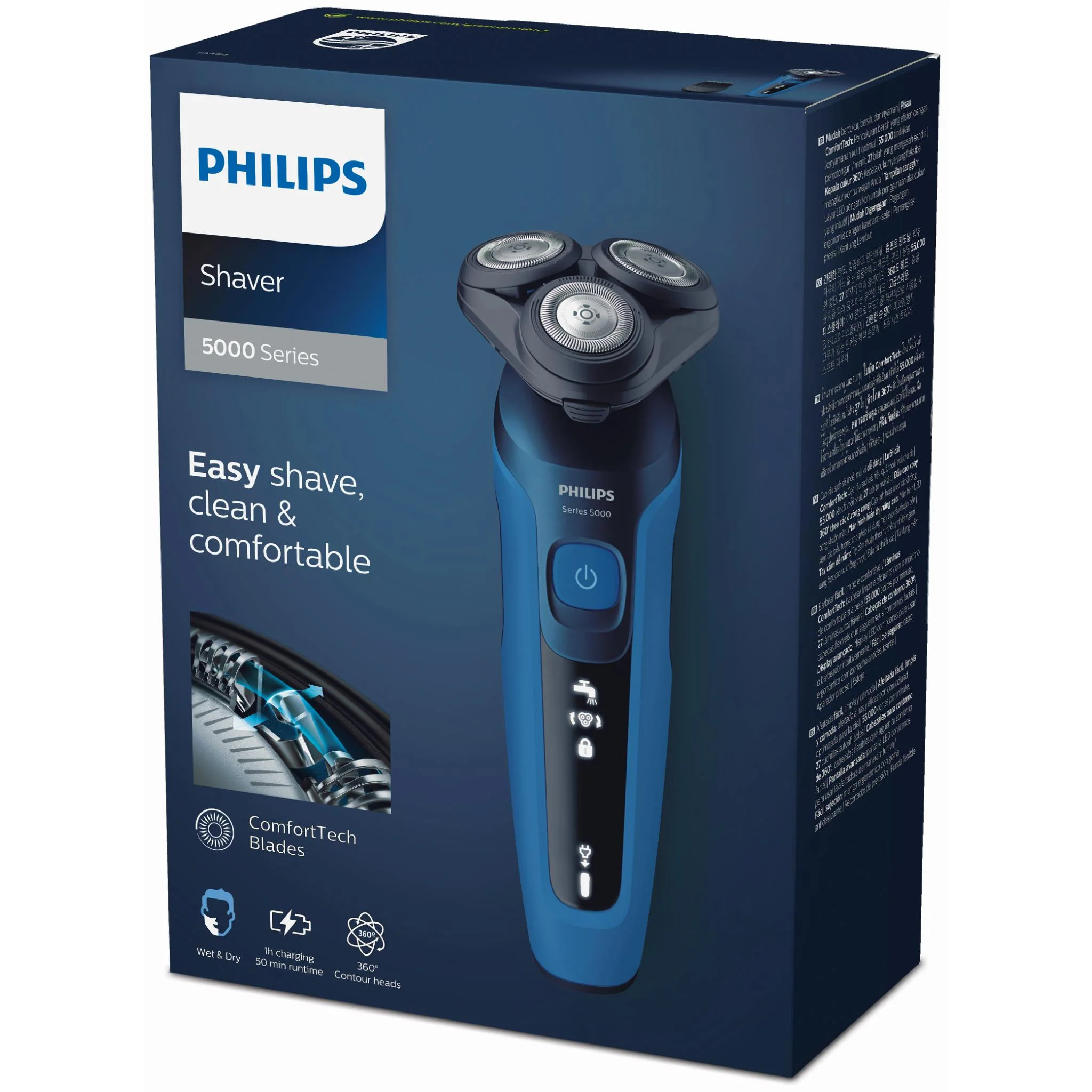 Philips Shaver Series 5000 with Precision Trimmer Attachment - Image 4