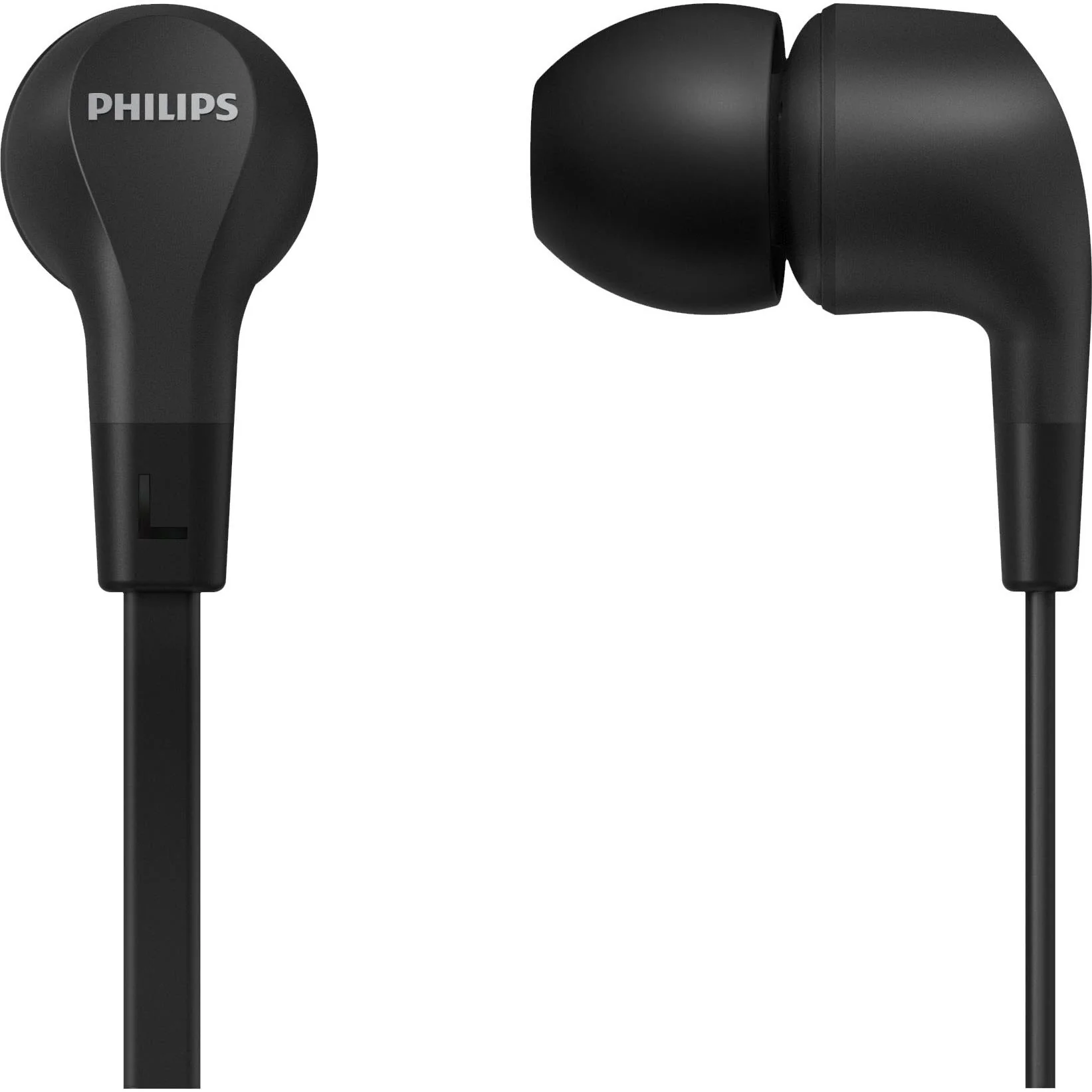 Philips TAE1105 Wired Gel Earbuds (Black)