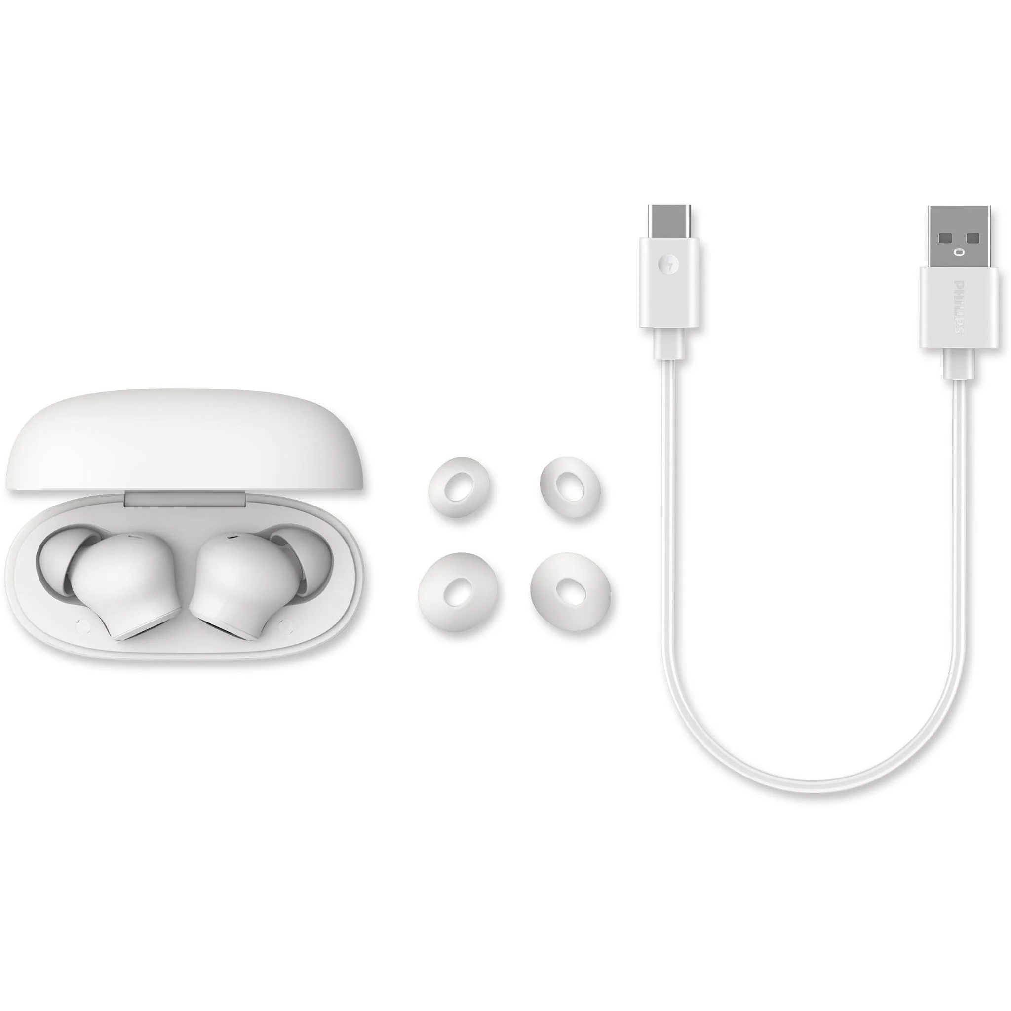 Philips TAT1109 True Wireless In-Ear Headphones (White) - Image 6