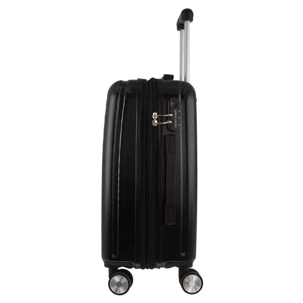 Pierre Cardin 4 Wheel Cabin Hard-Shell TSA Lock Travel Luggage 54cm Black - Image 3
