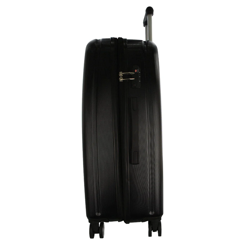 Pierre Cardin 4 Wheel Large Hard-Shell TSA Lock Travel Luggage 80cm Black - Image 3