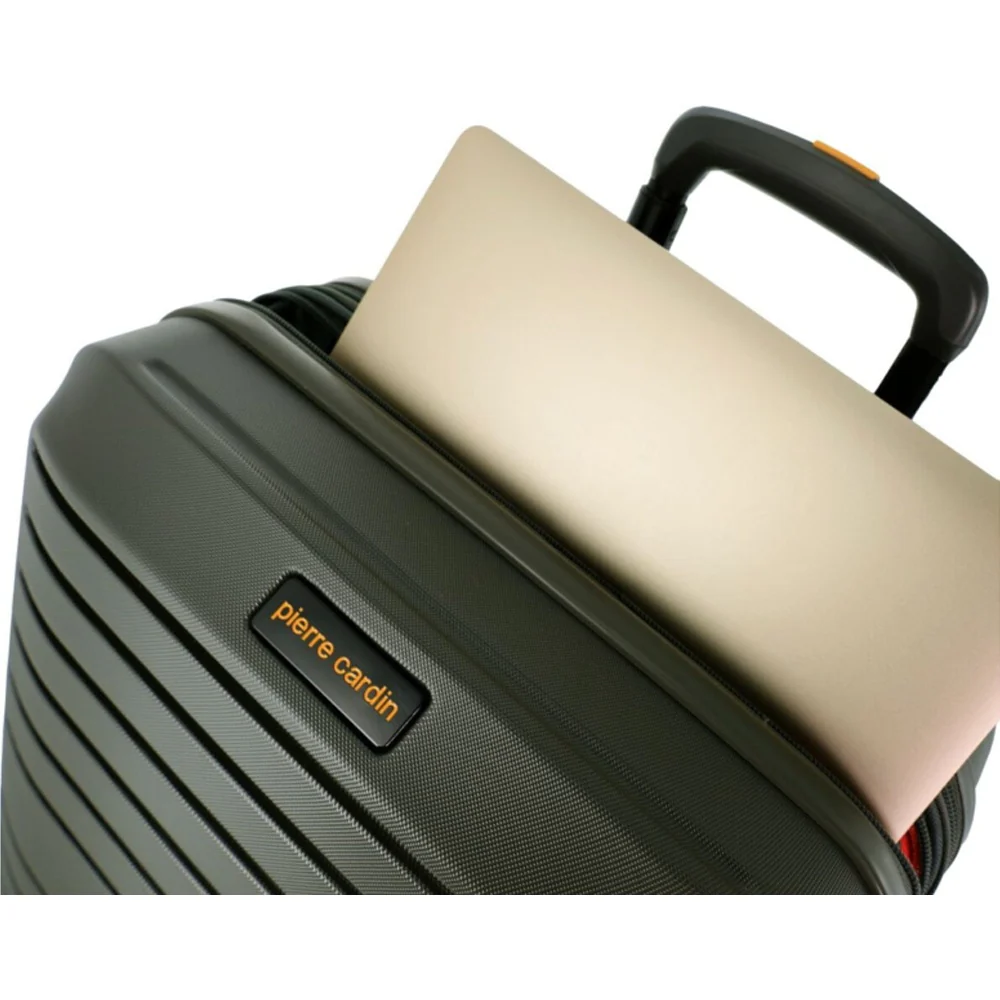 Pierre Cardin Classic Cabin 56L Hard Shell Case Travel Luggage (Olive) - Image 5