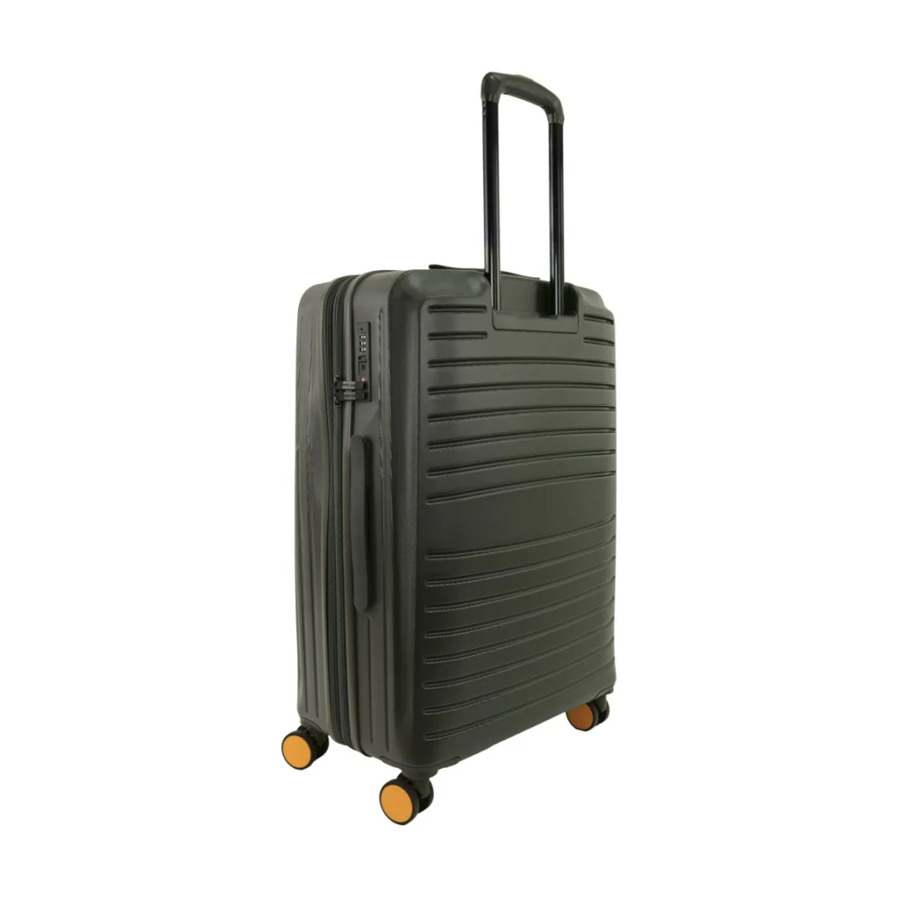 Pierre Cardin Classic Medium 113L Hard Shell Case Travel Luggage (Olive) - Image 4