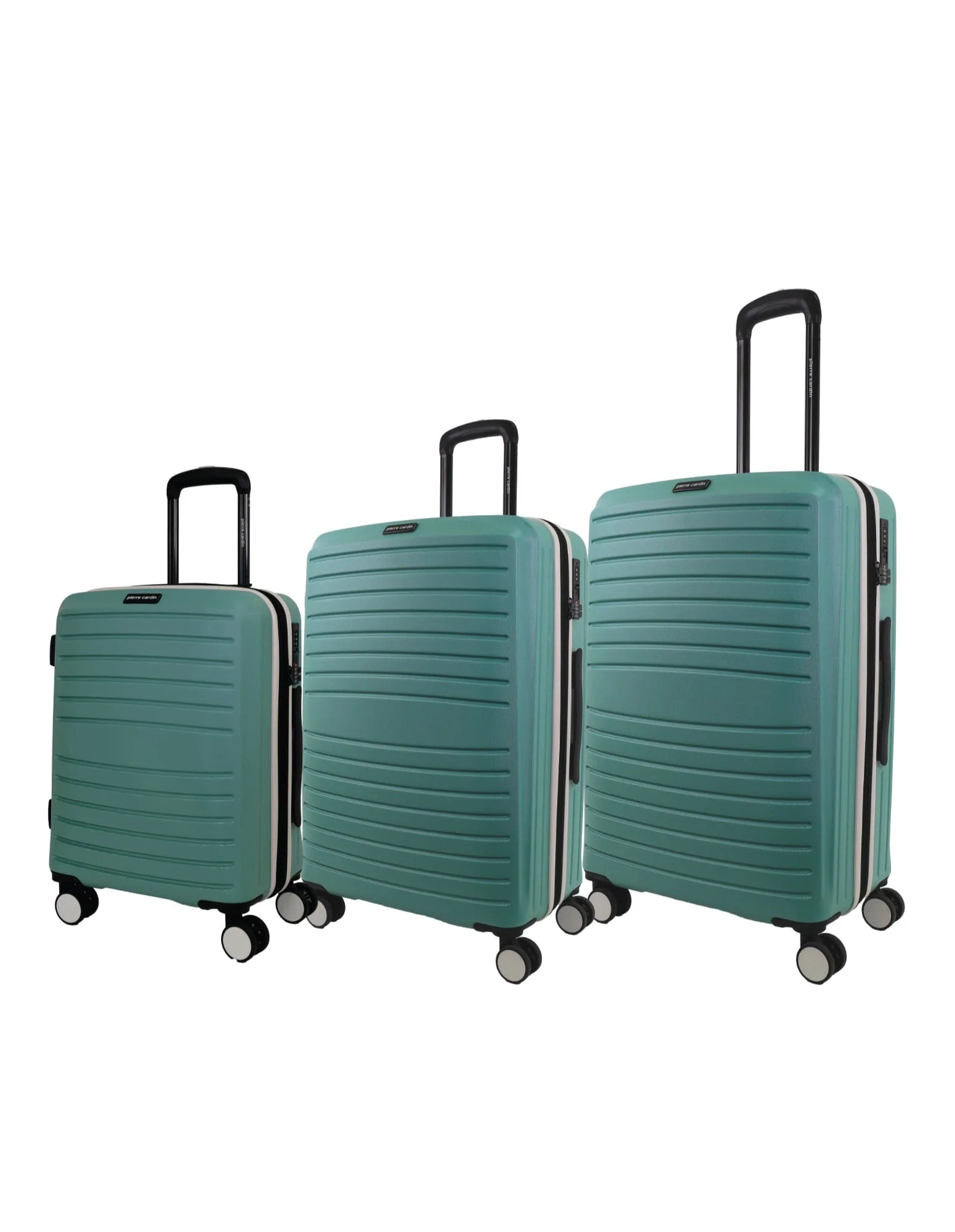 Pierre Cardin Hard Shell Luggage Set Mint (3pc)