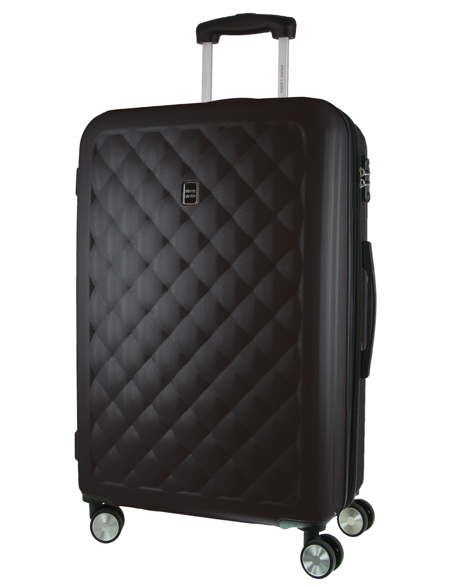 Pierre Cardin Large Hard-Shell Suitcase & Mini Beauty Travel Case w/ Tag Black - Image 2