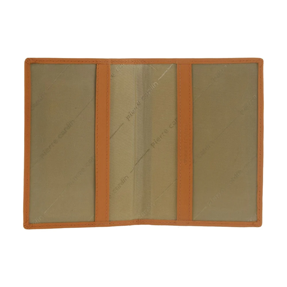 Pierre Cardin Leather Passport Holder/Cover Protected RFID Wallet Apricot - Image 2