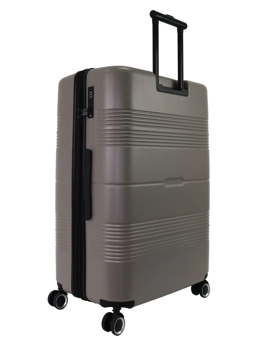 Pierre Cardin Medium 113L Travel Hard Shell Case Travel Luggage (Taupe) - Image 4