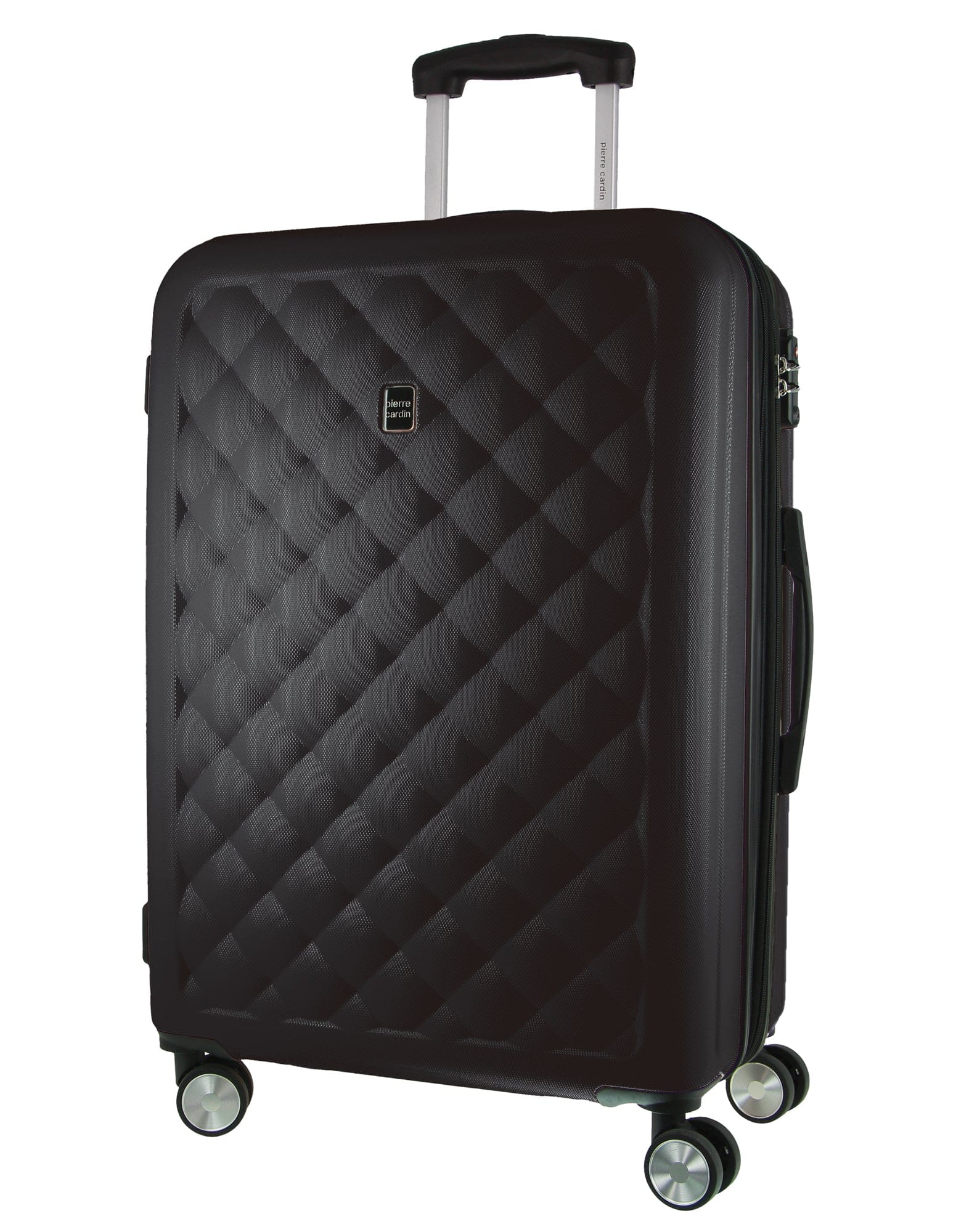 Pierre Cardin Medium Hard-Shell Suitcase & Mini Beauty Case Set w/ Tag Black - Image 2