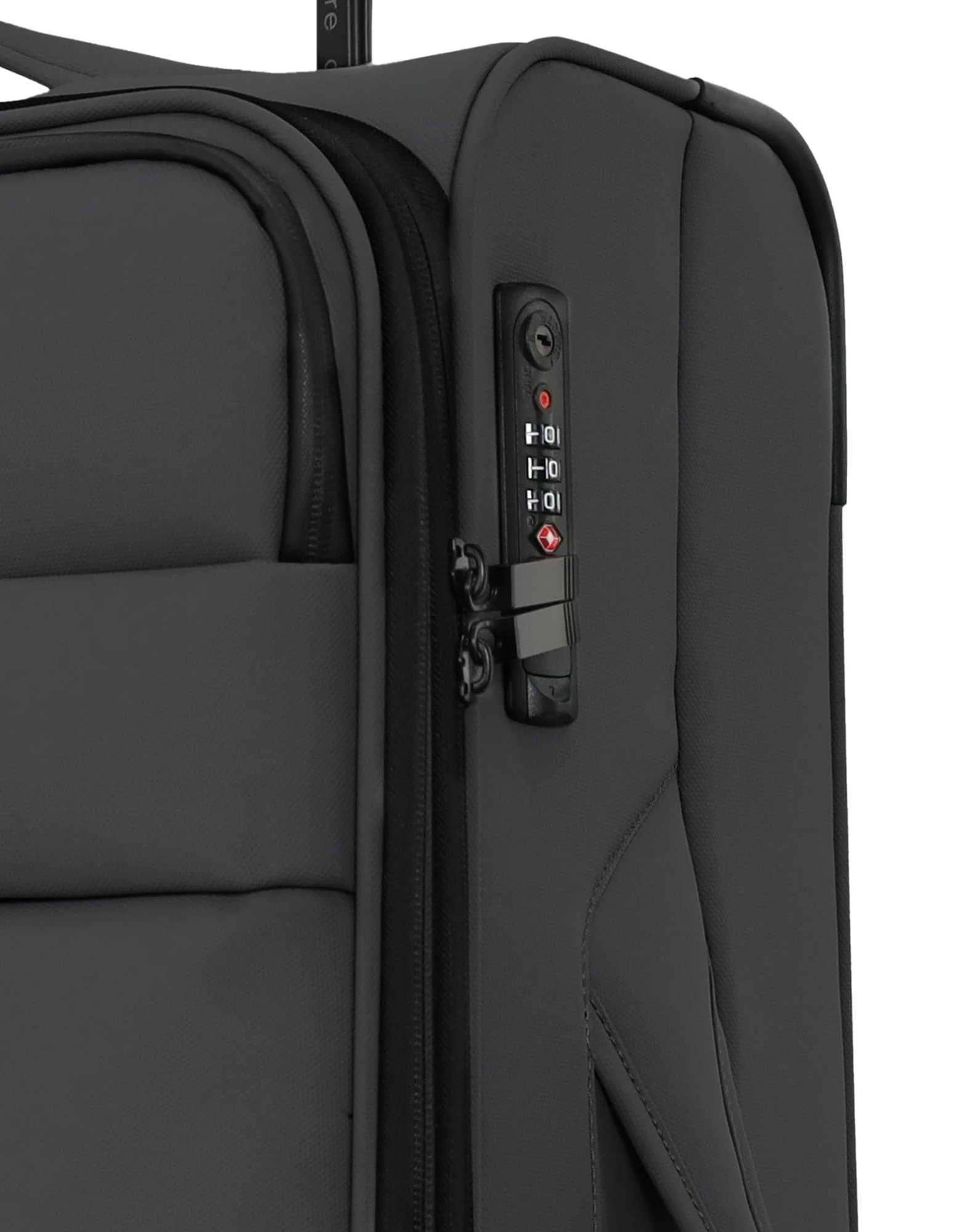 Pierre Cardin Medium Spinner Suitcase (Charcoal) - Image 10