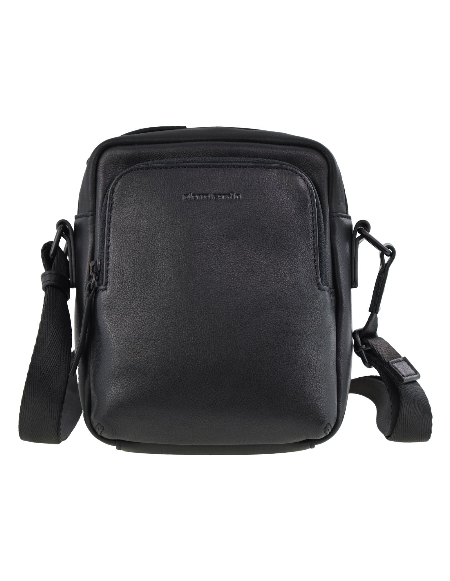 Pierre Cardin Men's Leather Classic Shoulder Crossbody Bag 18x19cm Black - Image 7