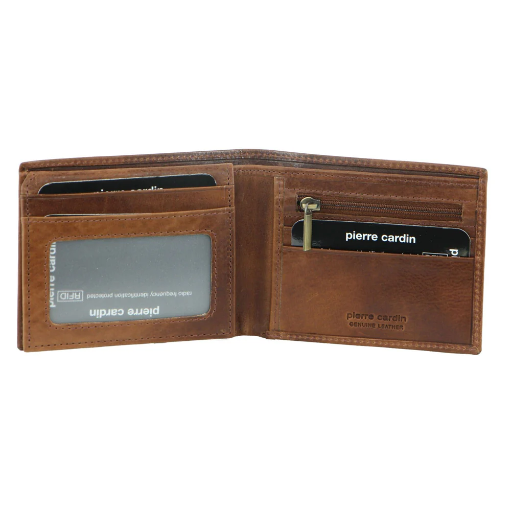 Pierre Cardin Men's Leather RFID Wallet - Cognac - Image 2