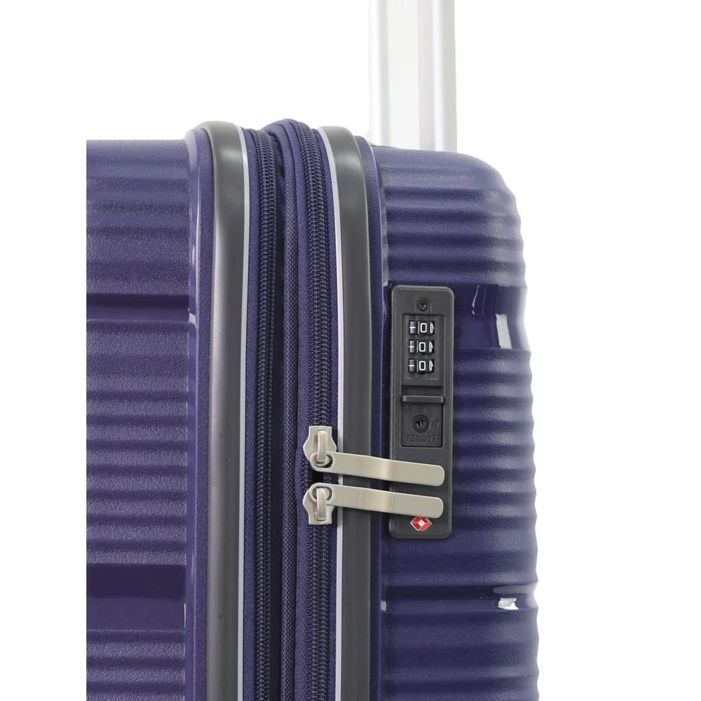 Pierre Cardin Normandy Cabin 55L Hard Shell Case Suitcase Travel Luggage Lilac - Image 4