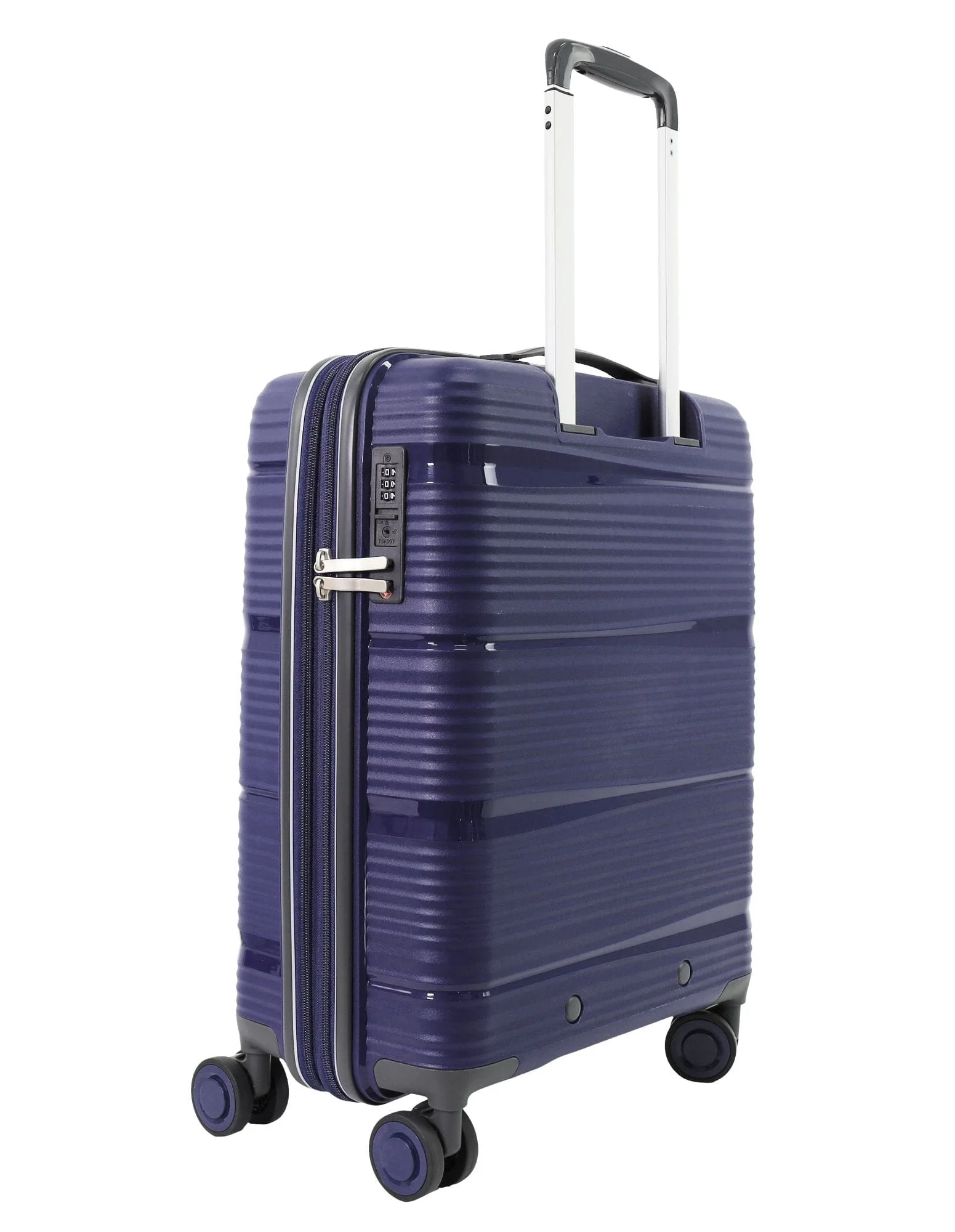 Pierre Cardin Normandy Cabin 55L Hard Shell Case Suitcase Travel Luggage Lilac - Image 8