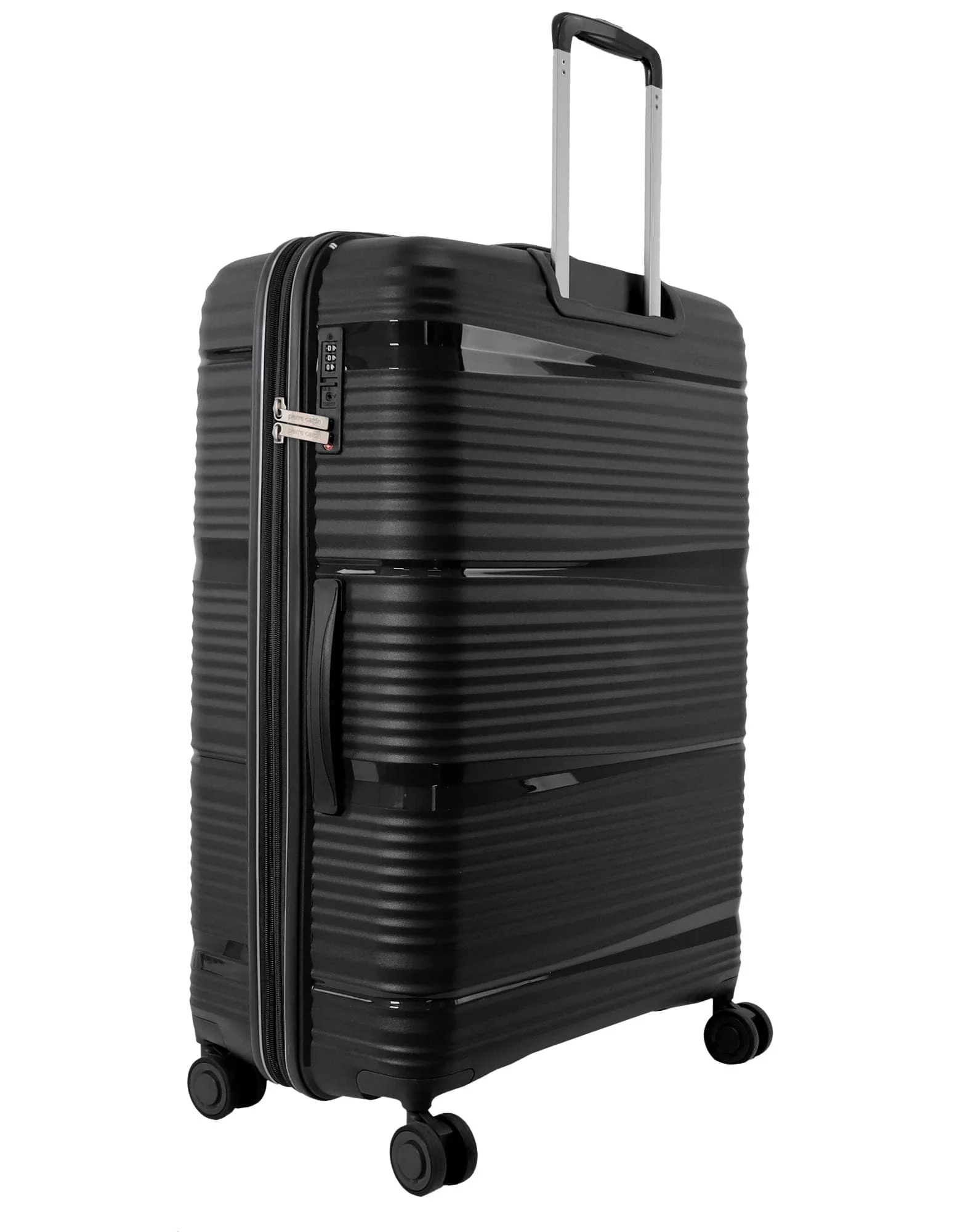 Pierre Cardin Normandy Large 123L Hard Shell Case Suitcase Travel Luggage Black - Image 7