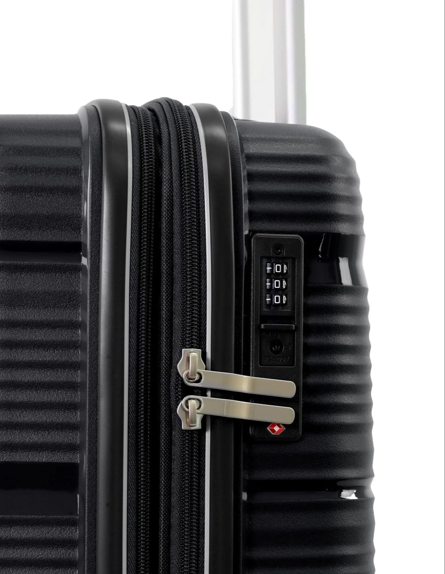 Pierre Cardin Normandy Large 123L Hard Shell Case Suitcase Travel Luggage Black - Image 8