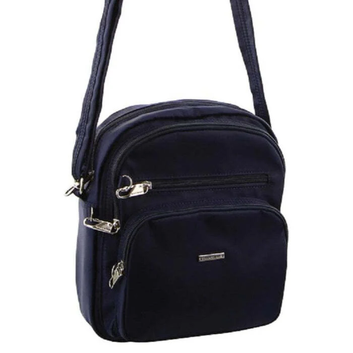 Pierre Cardin Nylon RFID Crossbody Bag - Navy - Image 2