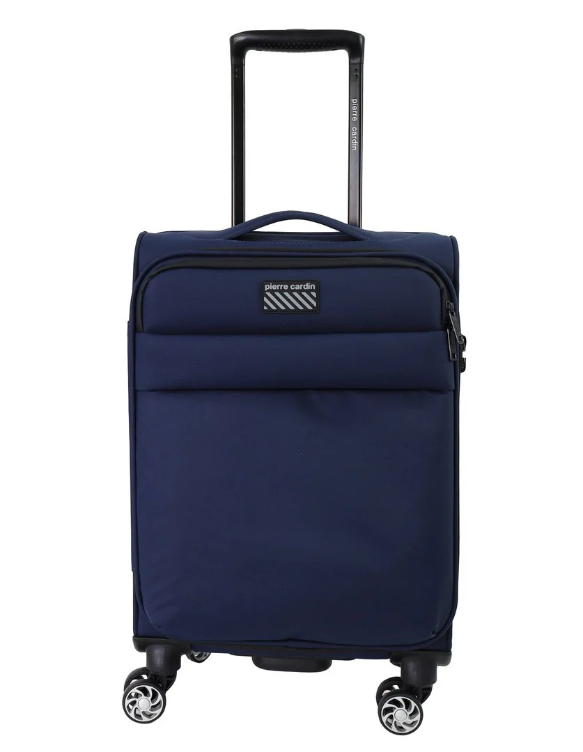Pierre Cardin Soft Suitcase Set 3-Piece (Navy) - Image 3